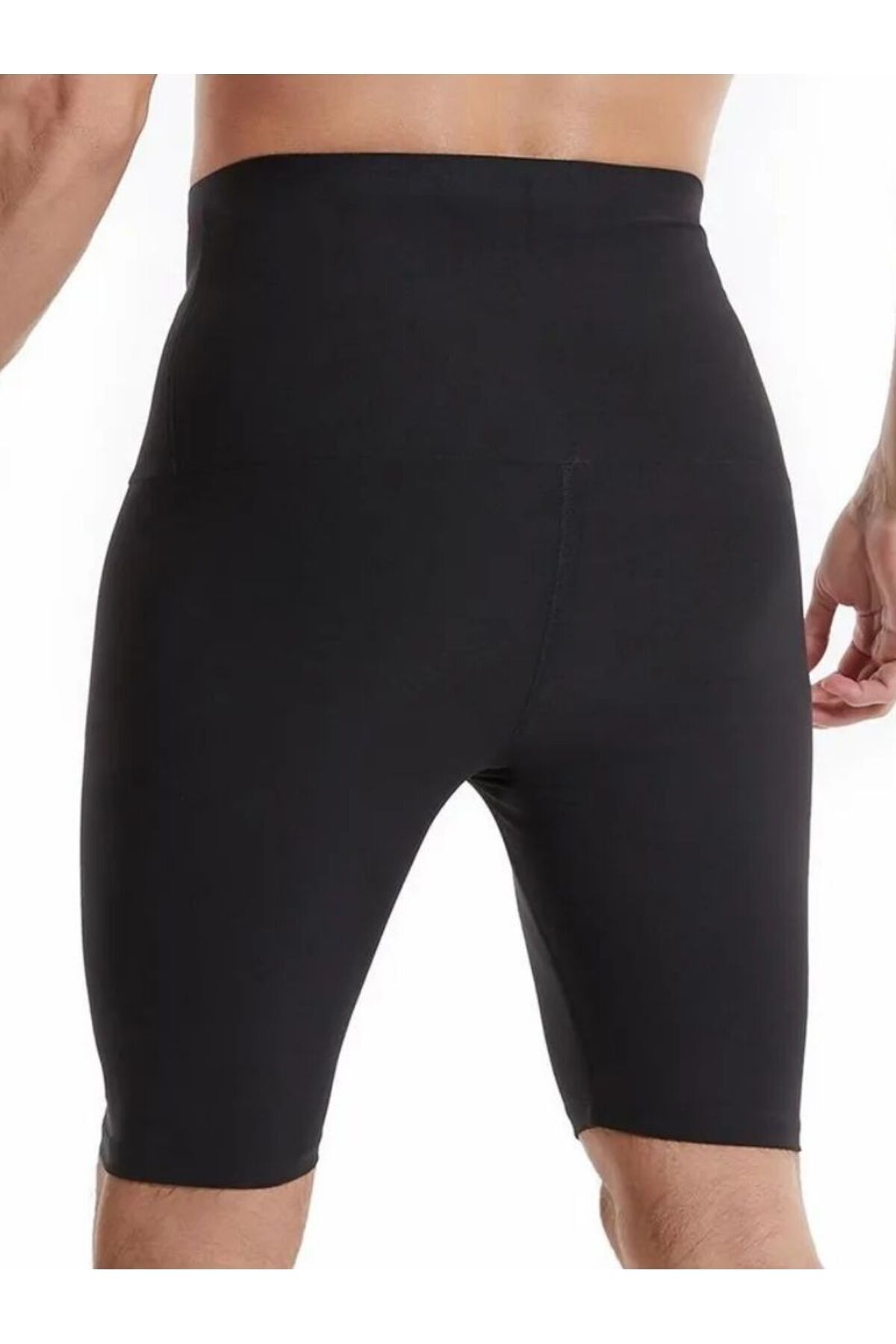 MİSTİRİK Sauna-Şort Model Alt Karın Ve Göbek Bölgesi Etkili Agraflı Spor Termal Şort görsel 4