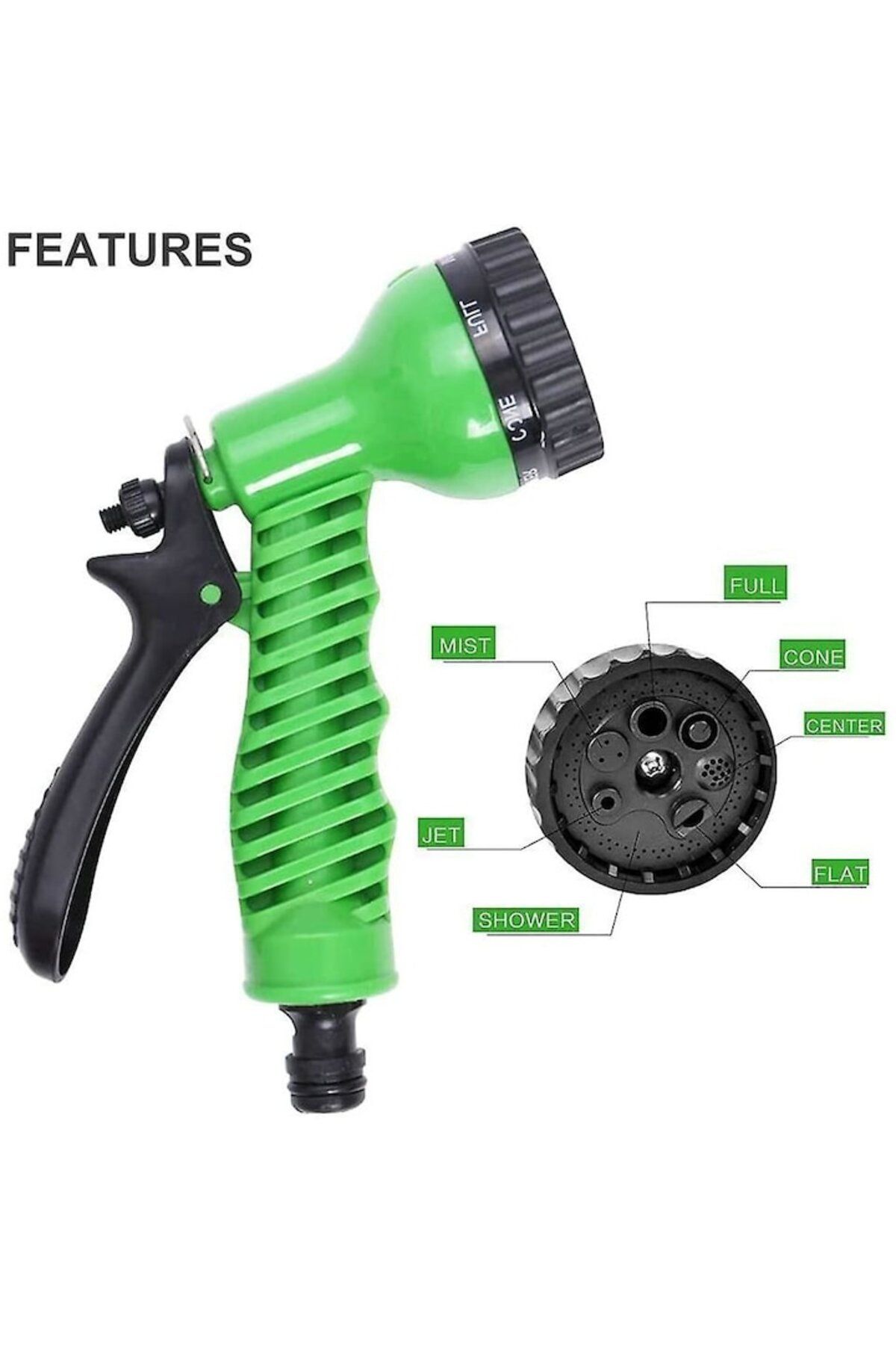 OEM-Flexible and Expandable Garden Hose, 7 Functions, 10m - 30m, Latex Material, Set 8