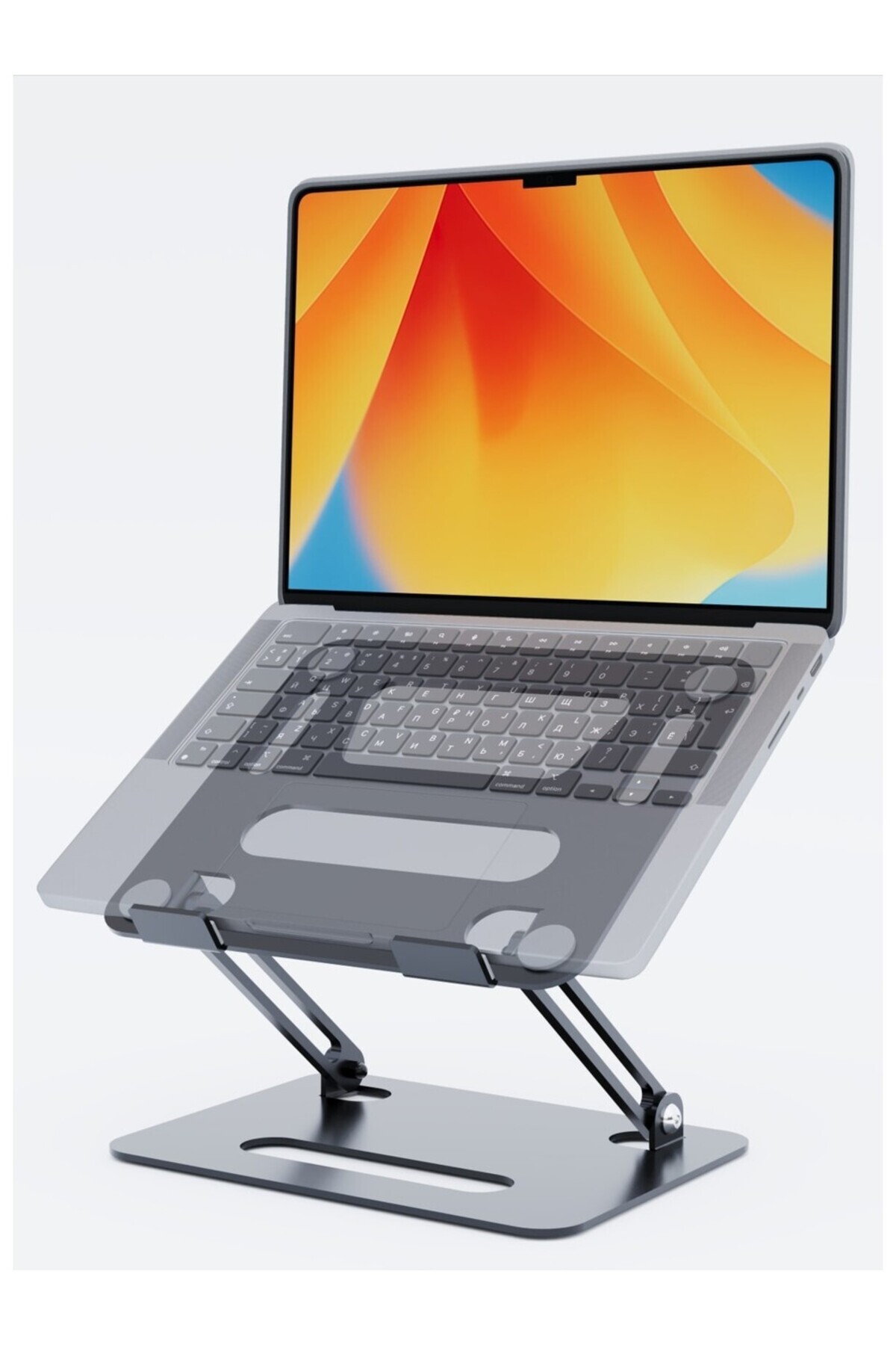 Basic2 Aluminum Ergonomically Adjustable Macbook Notebook Stand