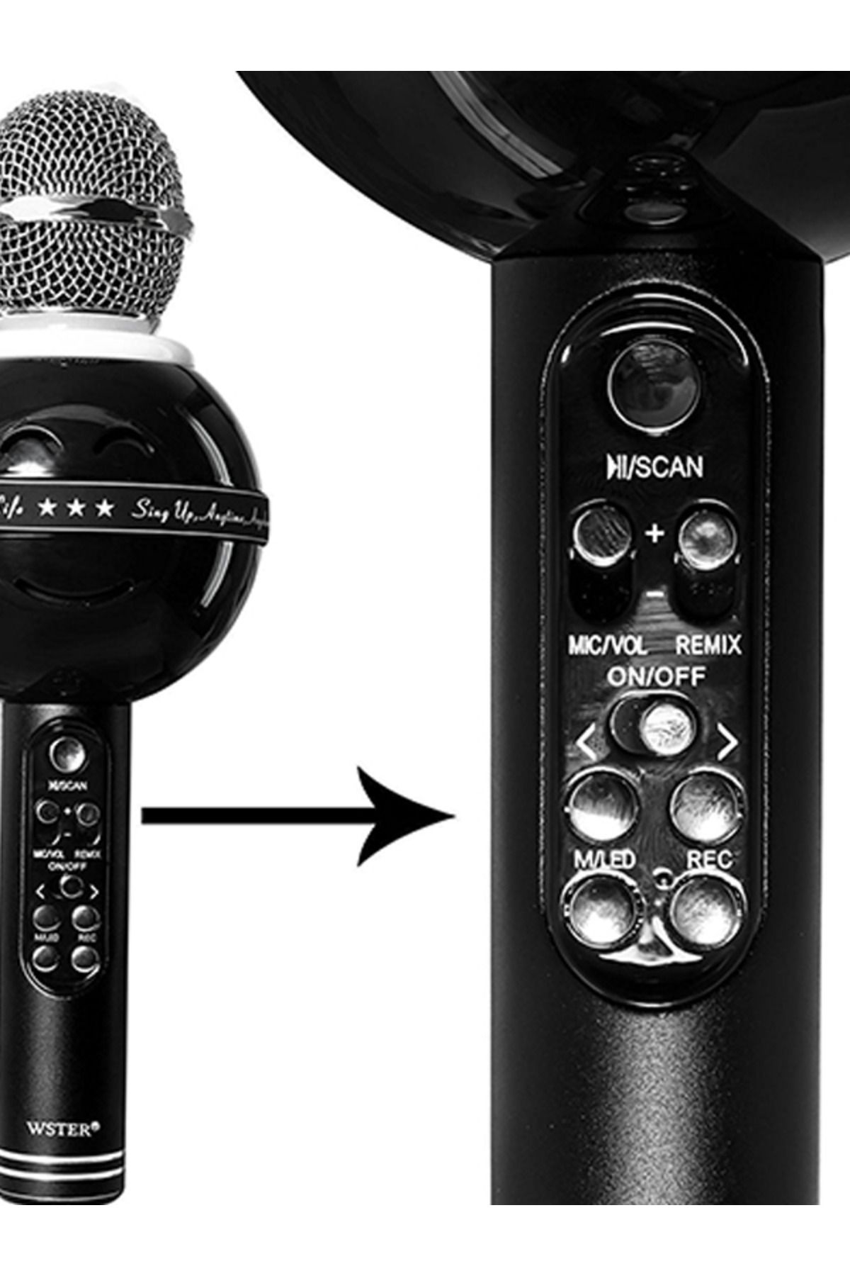 MACON-WSIER WS-878 Handheld Wireless Bluetooth Microphone with Speaker 5