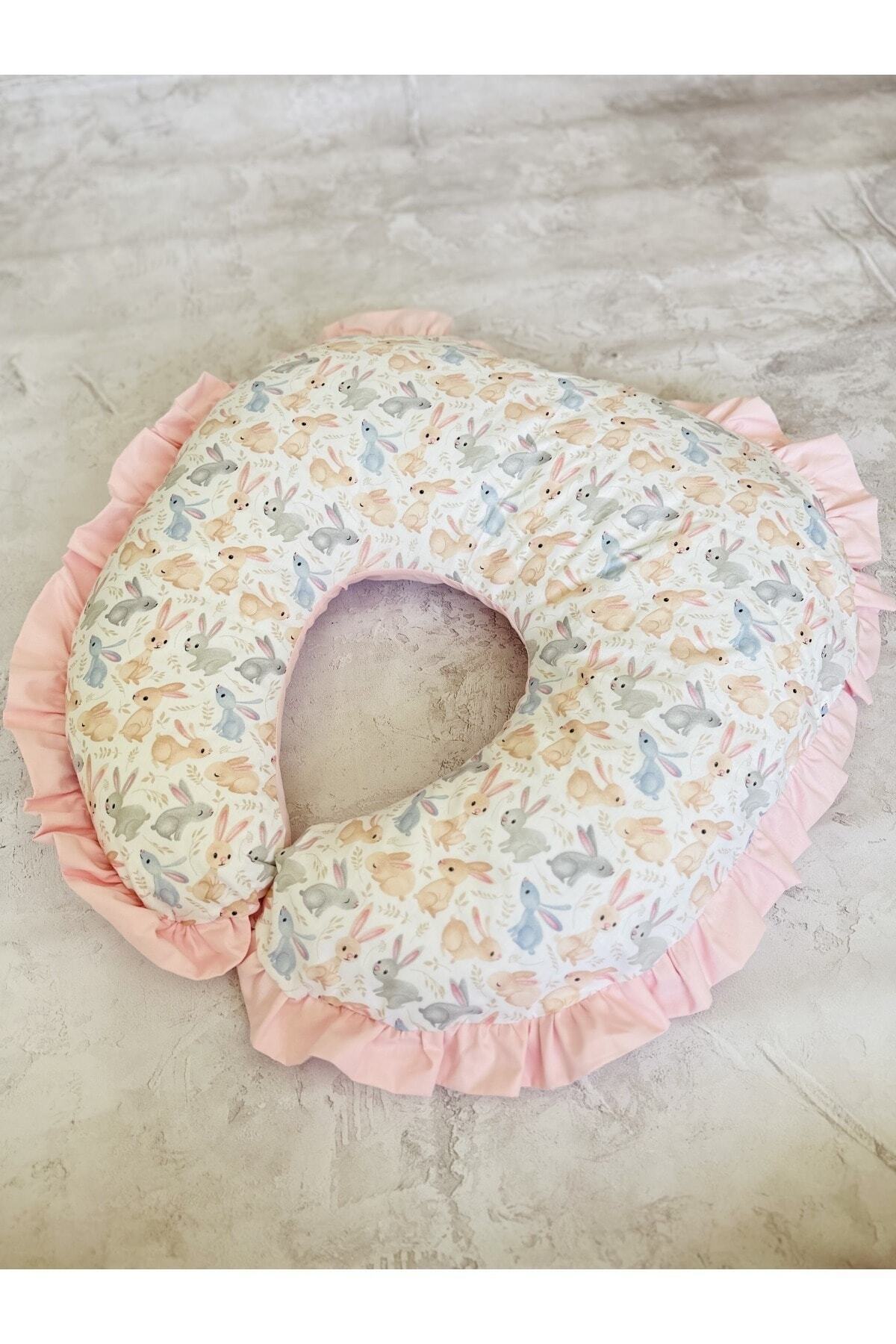 JUNİPERUS Fırfırlı Emzirme Yastığı Ve Destek Minderi Çift Taraflı %100 Pamuk Kumaş fotoğrafı 2 (önizleme)