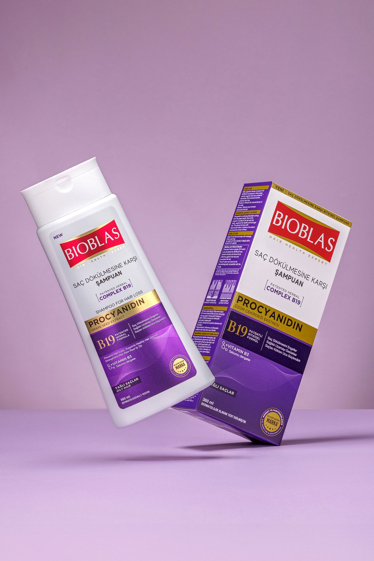 Bioblas-Prokyanidinový šampon (PRO MASTNÉ VLASY) 360 ml 5