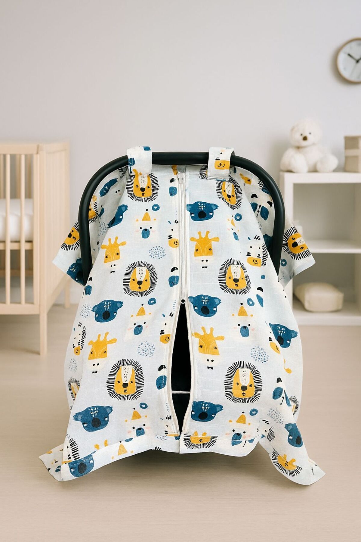 JUNİPERUS Sevimli Arkadaş Müslin Puset Örtüsü Fermuarlı