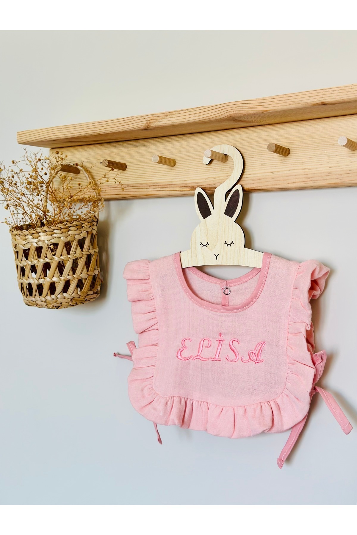 JUNİPERUS Kişiye Özel  Multı Müslin Bebek Salya Önlük & Fular  %100 Organik Pamuk fotoğrafı 2 (önizleme)