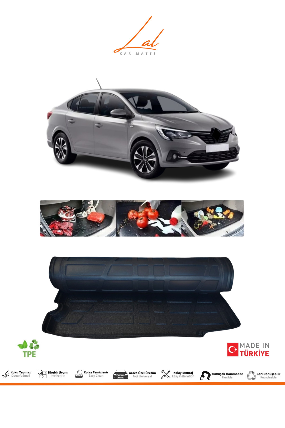 Lal Renault Taliant 3d Bagaj Havuzu (2021 VE SONRASI UYUMLU)