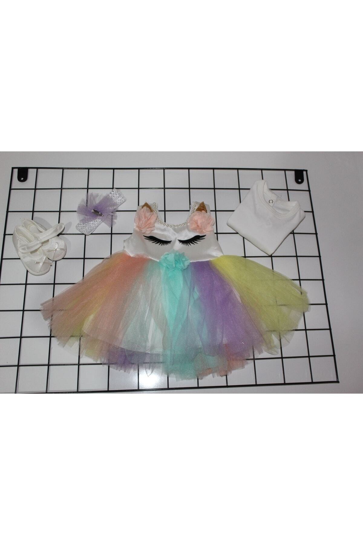 Genel Markalar 0-3 Ay Kız Bebek Mevlüt Takımı 4 Parça Elbise Özel Gün Mevlüt Kıyafeti fotoğrafı 3 (önizleme)