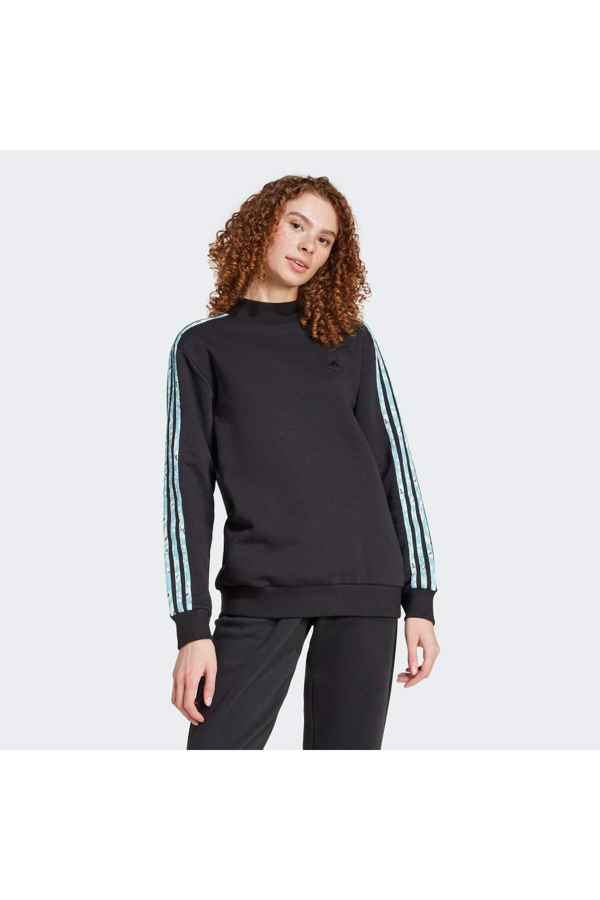 Essentials 3-stripes Animal-print Sweatshirt