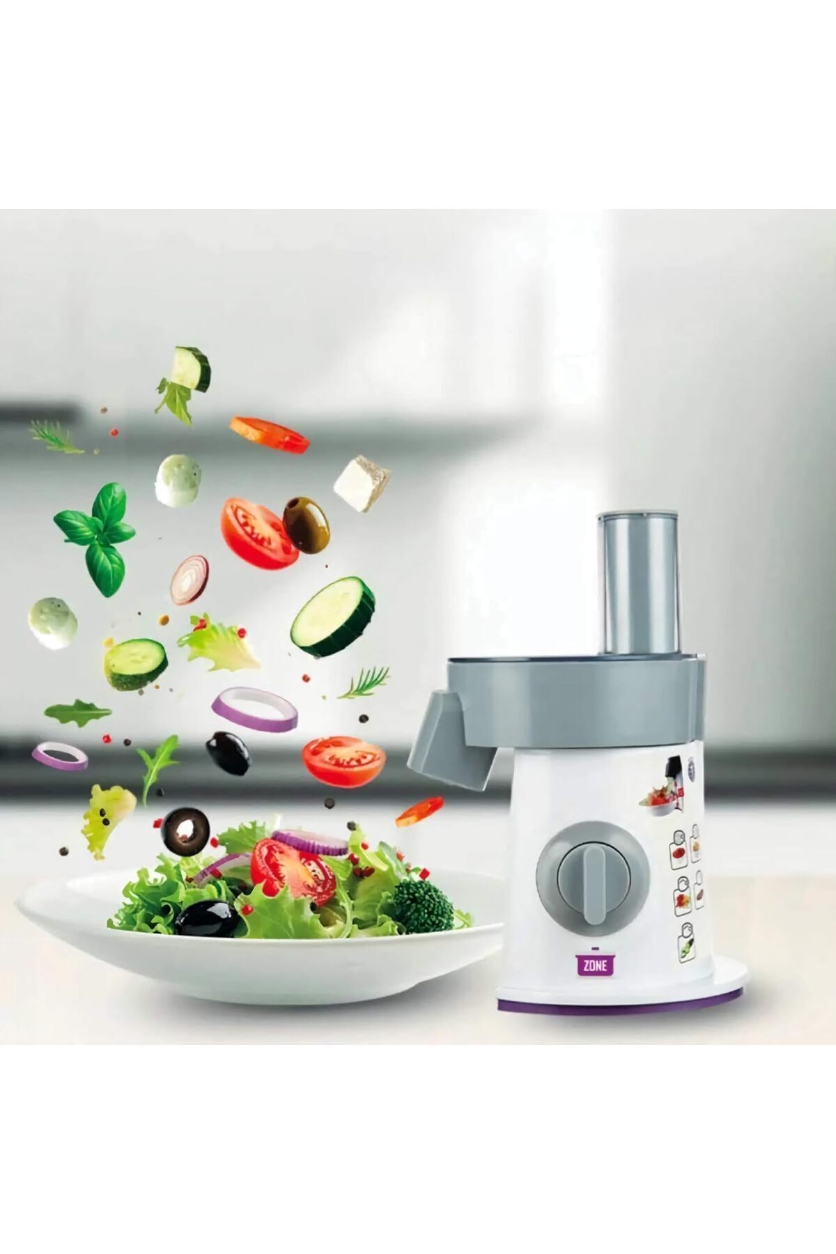 صانعة سلطة كهربائية 200 واط كتشن زون 6 في 1 AK-200