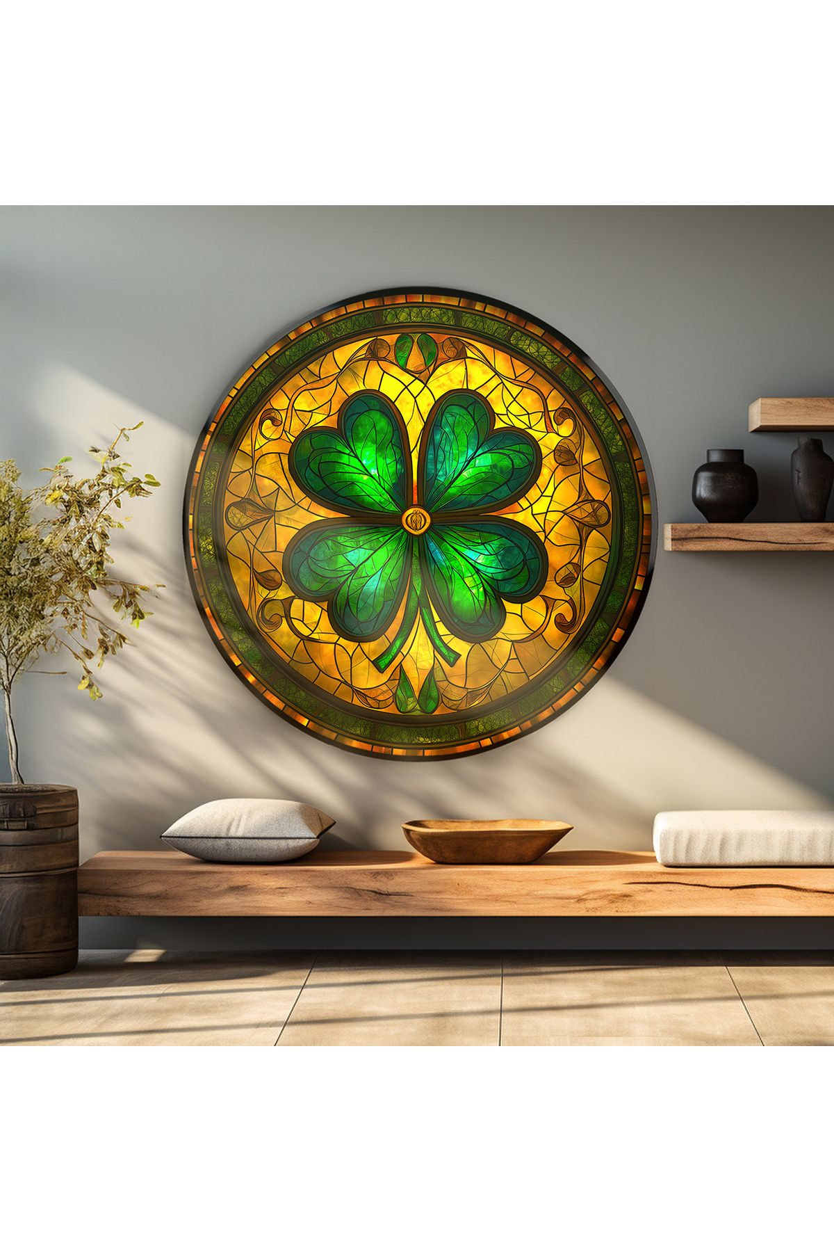 bds art sanatı evinize taşır Şans Yoncası Vitray Spektrum™ Stained Glass Serisi