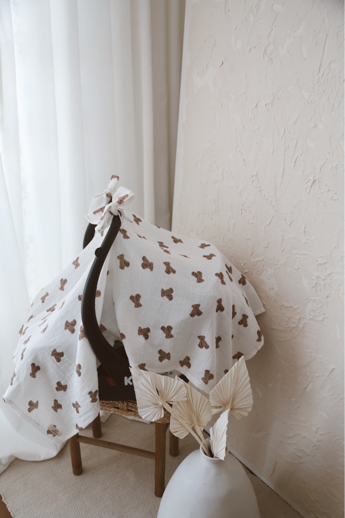 BabyKAR Bear Puset Örtüsü Müslin %100 Pamuk fotoğrafı 4 (önizleme)