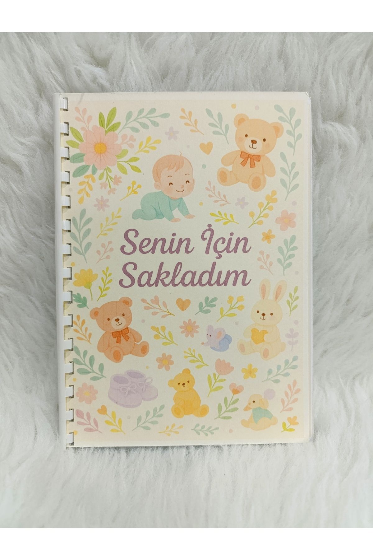 Merve ÖZTÜRK Bebek Anı Defteri – İlk Yıl Günlüğü – Hatıra Ajandası – Anne Bebek Günlüğü