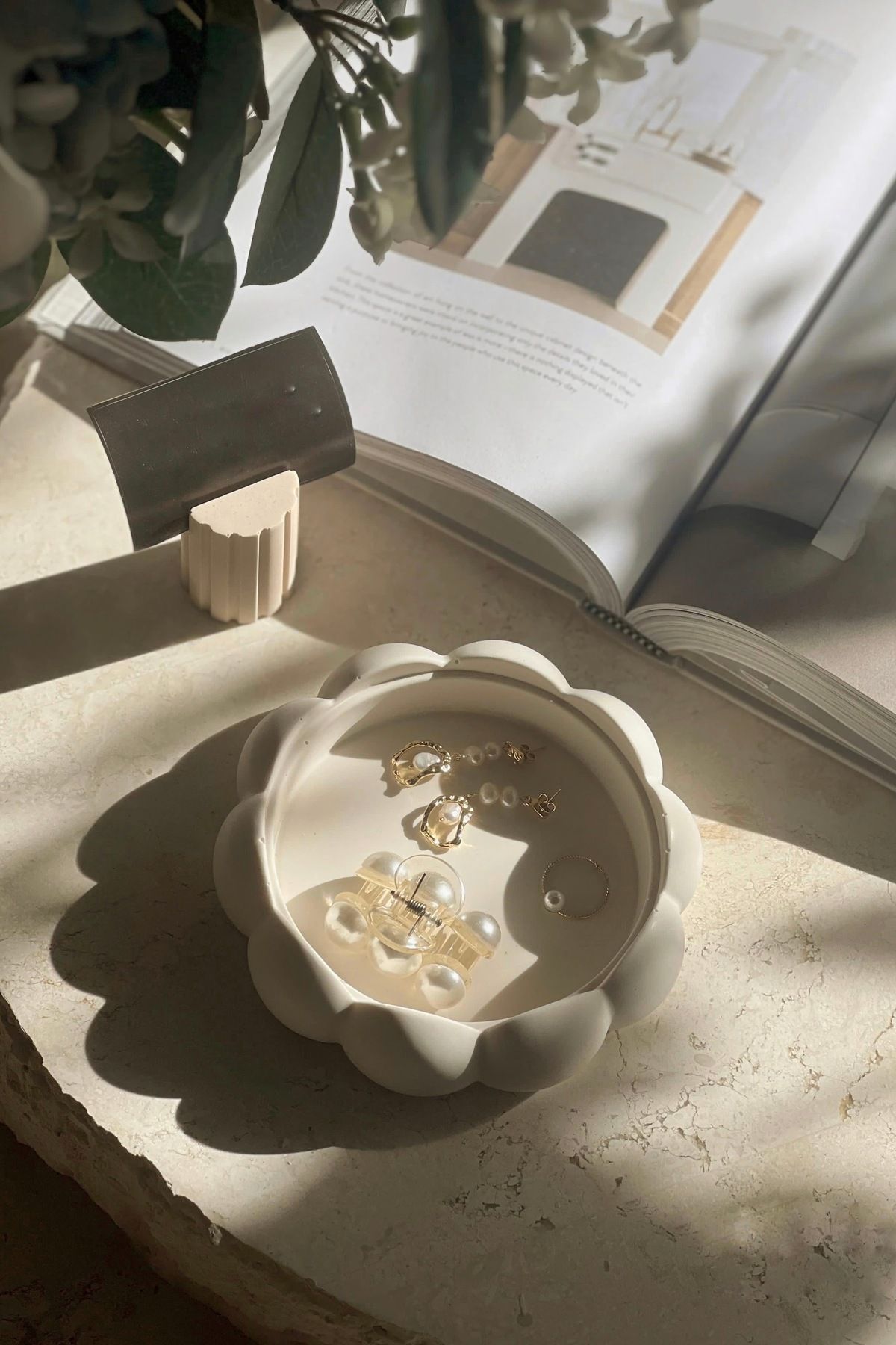 Mandalin Art Studio Yuvarlak Kıvrımlı Dekoratif Tabak