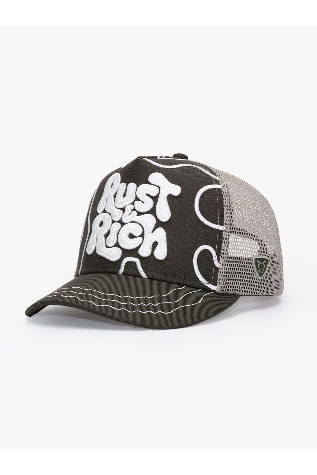 Rust&Rich Kadın Erkek Haki Trucker Hat Urban Collection Line