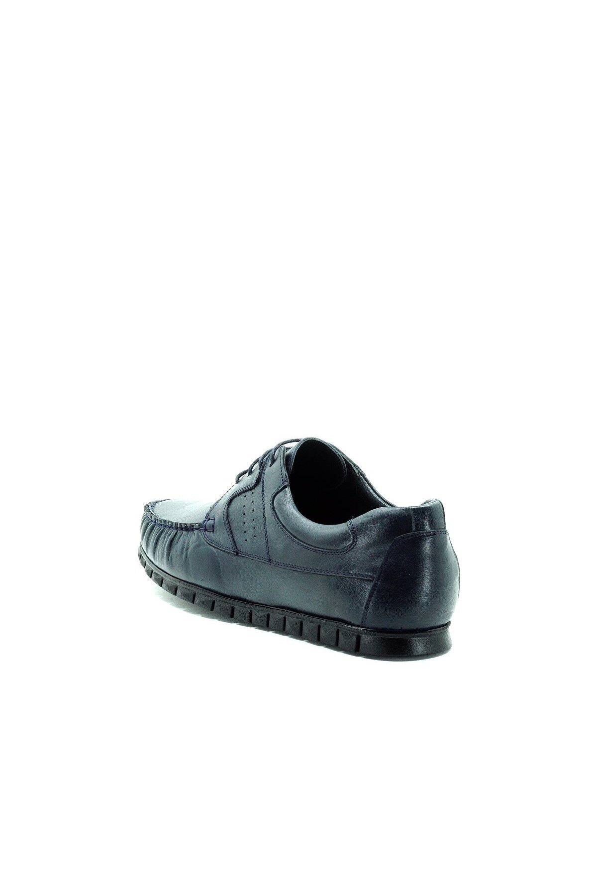 İriadam-45,46,47,48,49,50 Ag2018 Navy Blue Leather Large Size Rok Rubber Sole Comfortable Wide Fit Cowhide 4