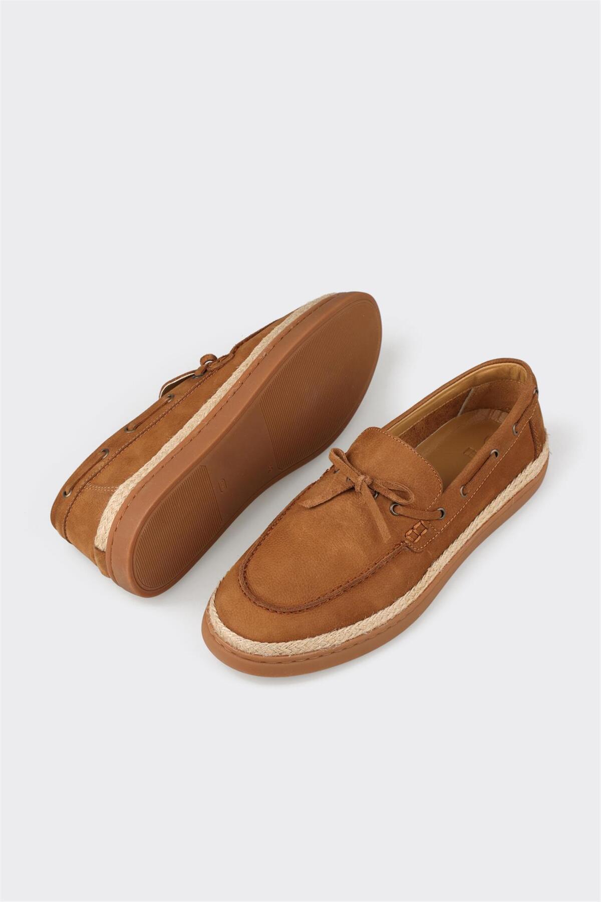 Elle Shoes Taba Deri Erkek Günlük Ayakkabı görsel 3