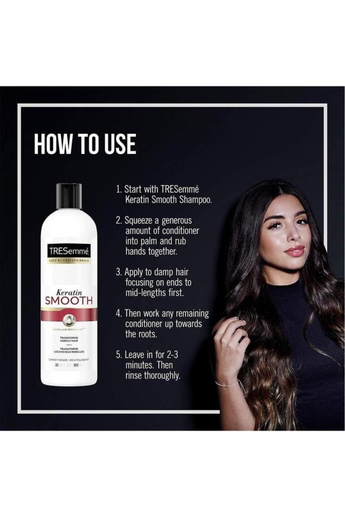 Tresemme-P/c Keratin Smooth Curly Hair Curl Conditioner 592ml 3