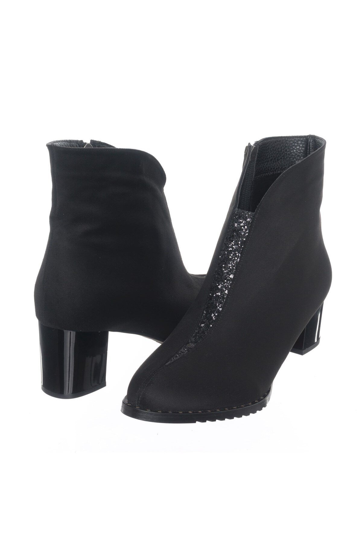 İriadam-41-42-43-44 Size K541 Black Suede Large Size Women's Boots 2