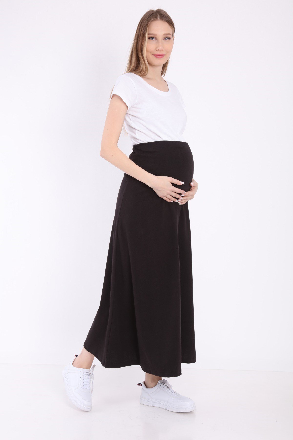 Luvmabelly-Myra9030 تنورة أمومة بخصر قابل للتعديل - أسود 1