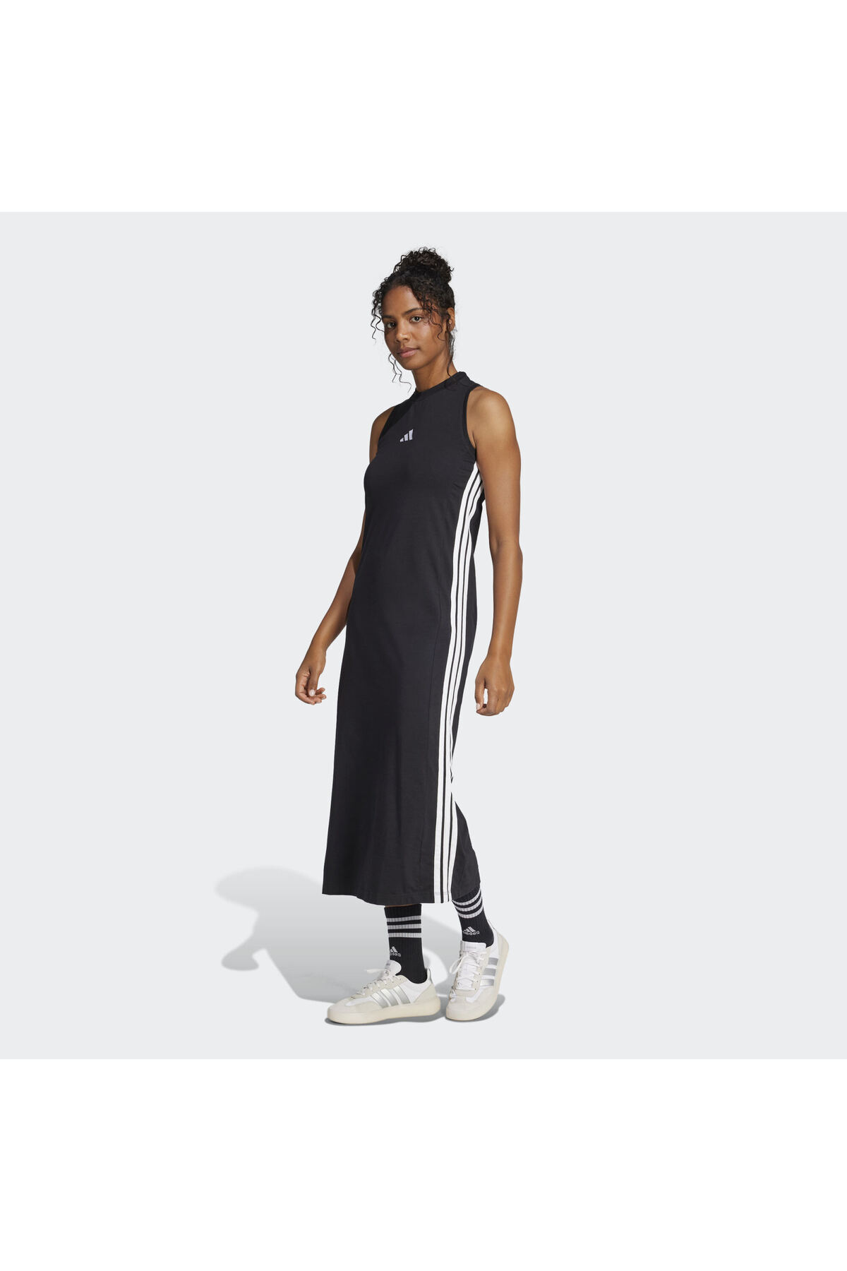 Essentials 3-Stripes Racerback Uzun Elbise