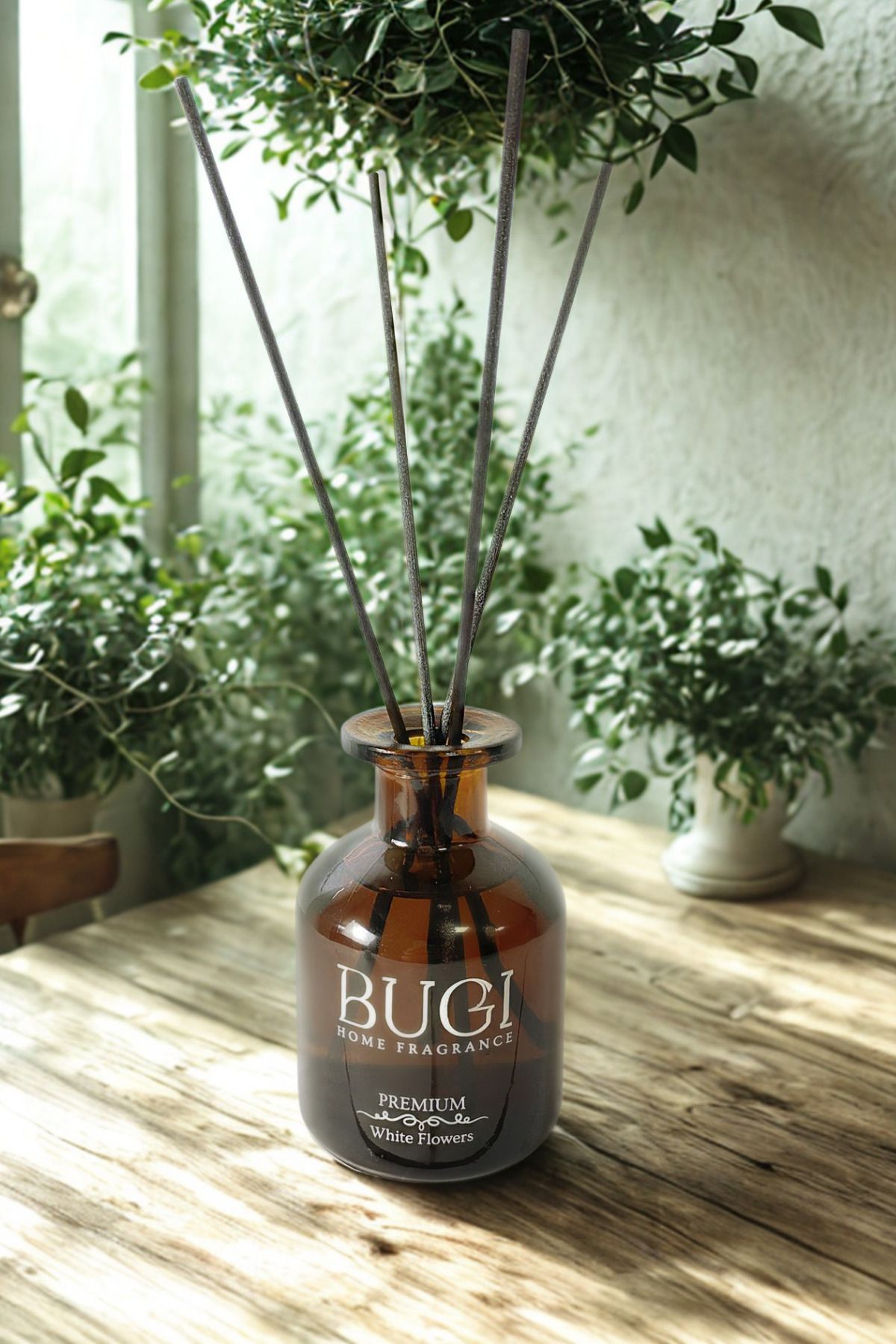 BUGİ HOME COLLECTİON White Flowers Çubuklu Ev, Oda Kokusu Beyaz Çiçek Oda Kokusu 150ml