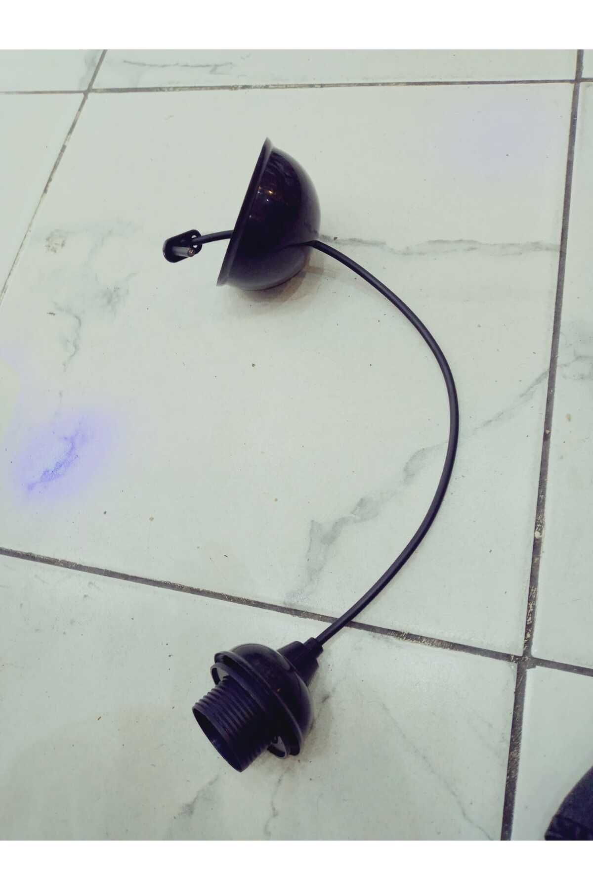 ÇEBİ PLASTİK Genel Markalar Siyah Asma Duy Kablolu Duy E27