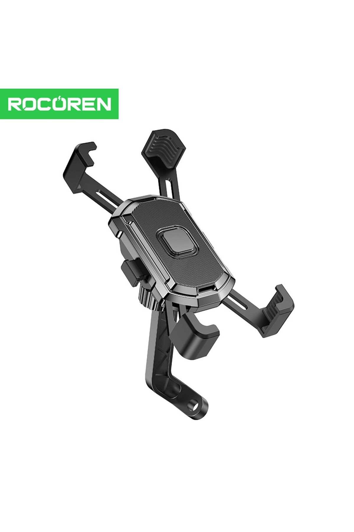 Rocoren 360° Ayarlanabilir Ayna Dibi Bağlantılı Motosiklet Telefon Tutucu