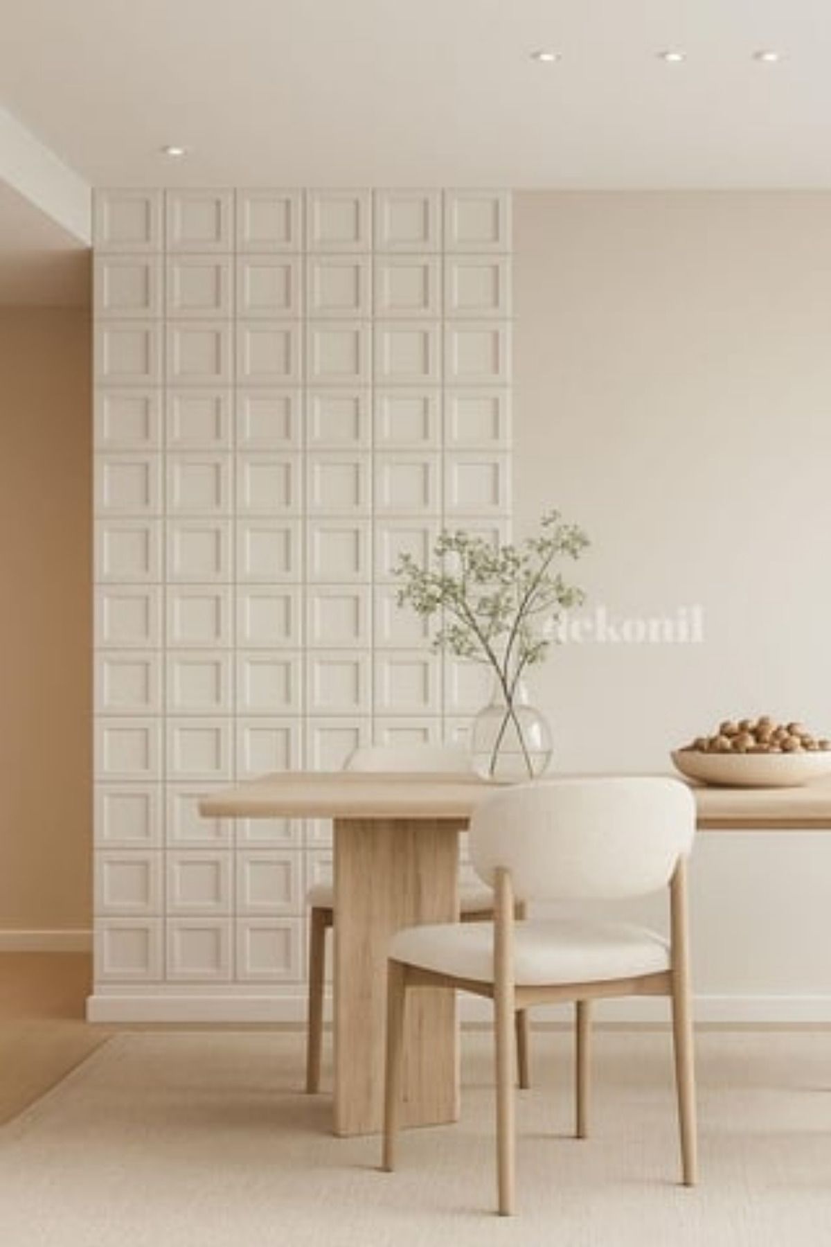 Dekonil Pinterest Mdf Kare Duvar Paneli 48*48 cm - 2 Adet