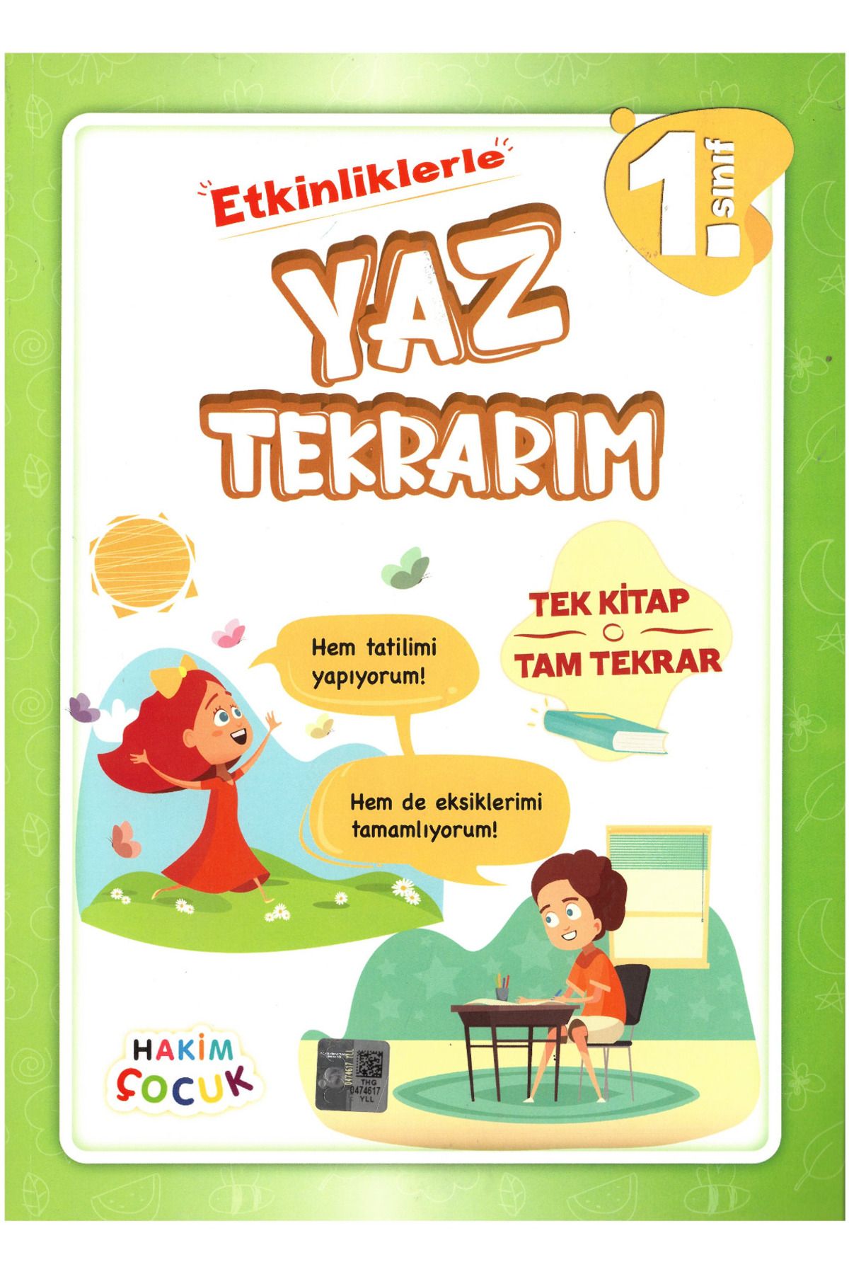 Hakim Yayınları Hakim Çocuk 1 .Sınıf Etkinliklerle Yaz Tekrarım Tek Kitap Tam Tekrar Tatil Kitabı