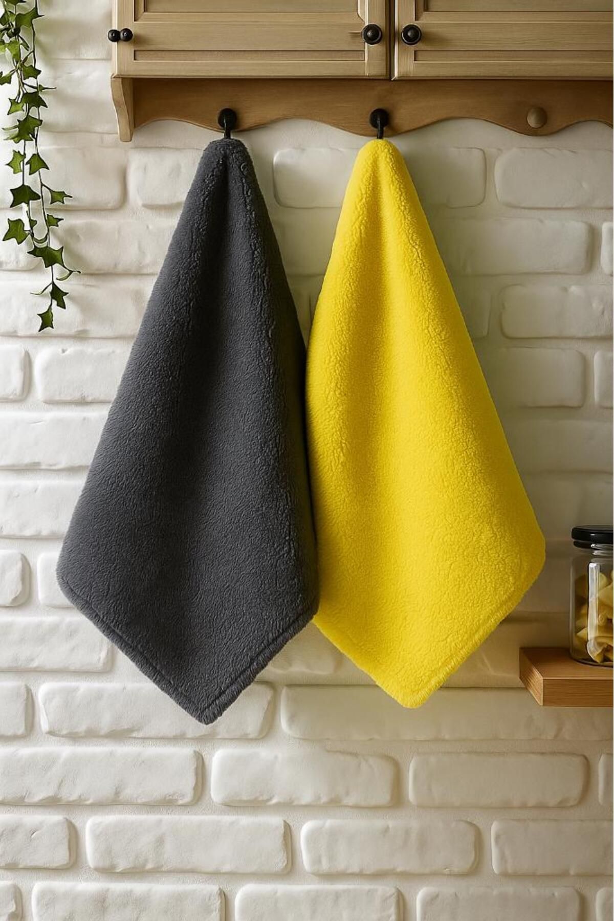 Miabella Home 2 ‘Li Mikrofiber Havlu, Mutfak Havlusu Kurulama Bezi,Yüksek Su Emici, Araba havlusu, Kurulama Bezi