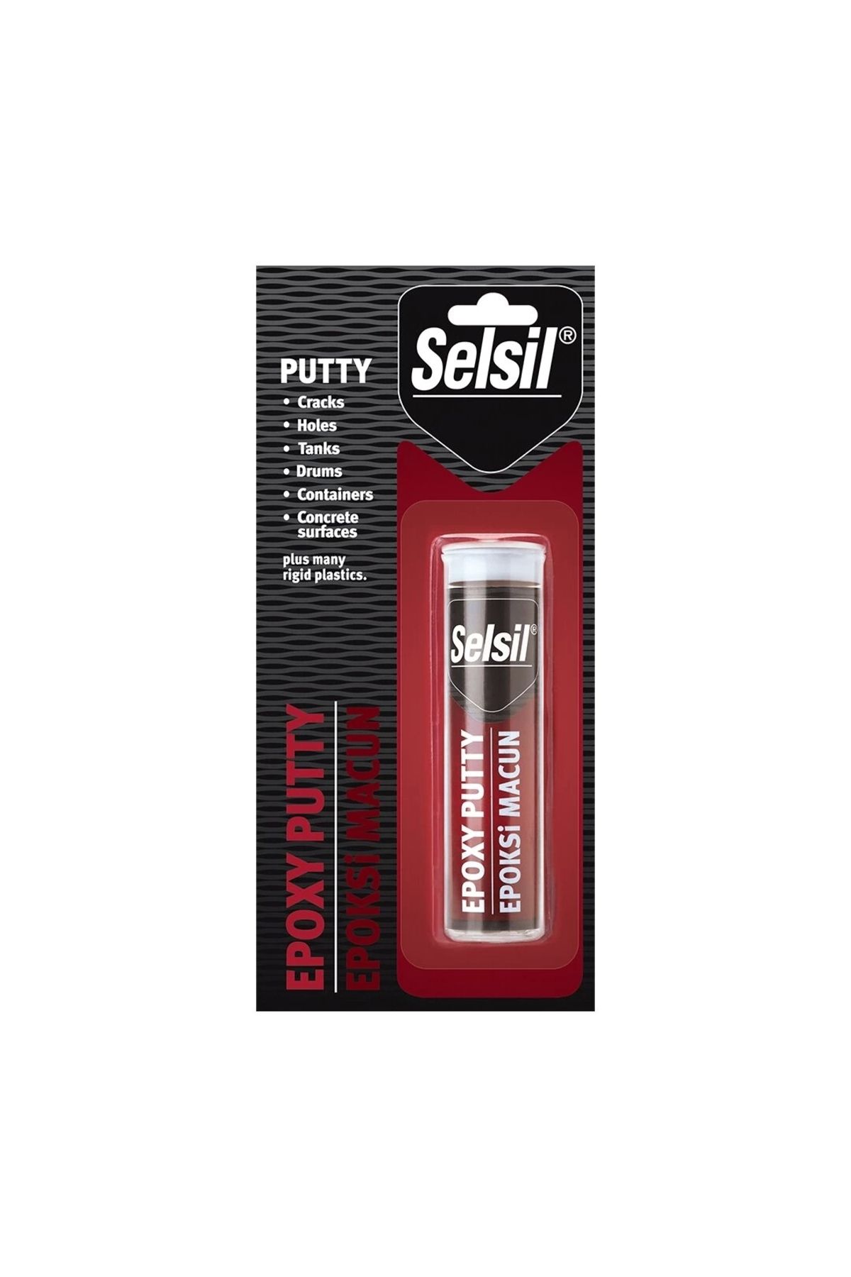 Nemere Selsil Epoxy Putty - Epoksi Macun Isıya Dayanıklı Yapıştırcı 57gr Ahşap - Metal - Cam - Seramik