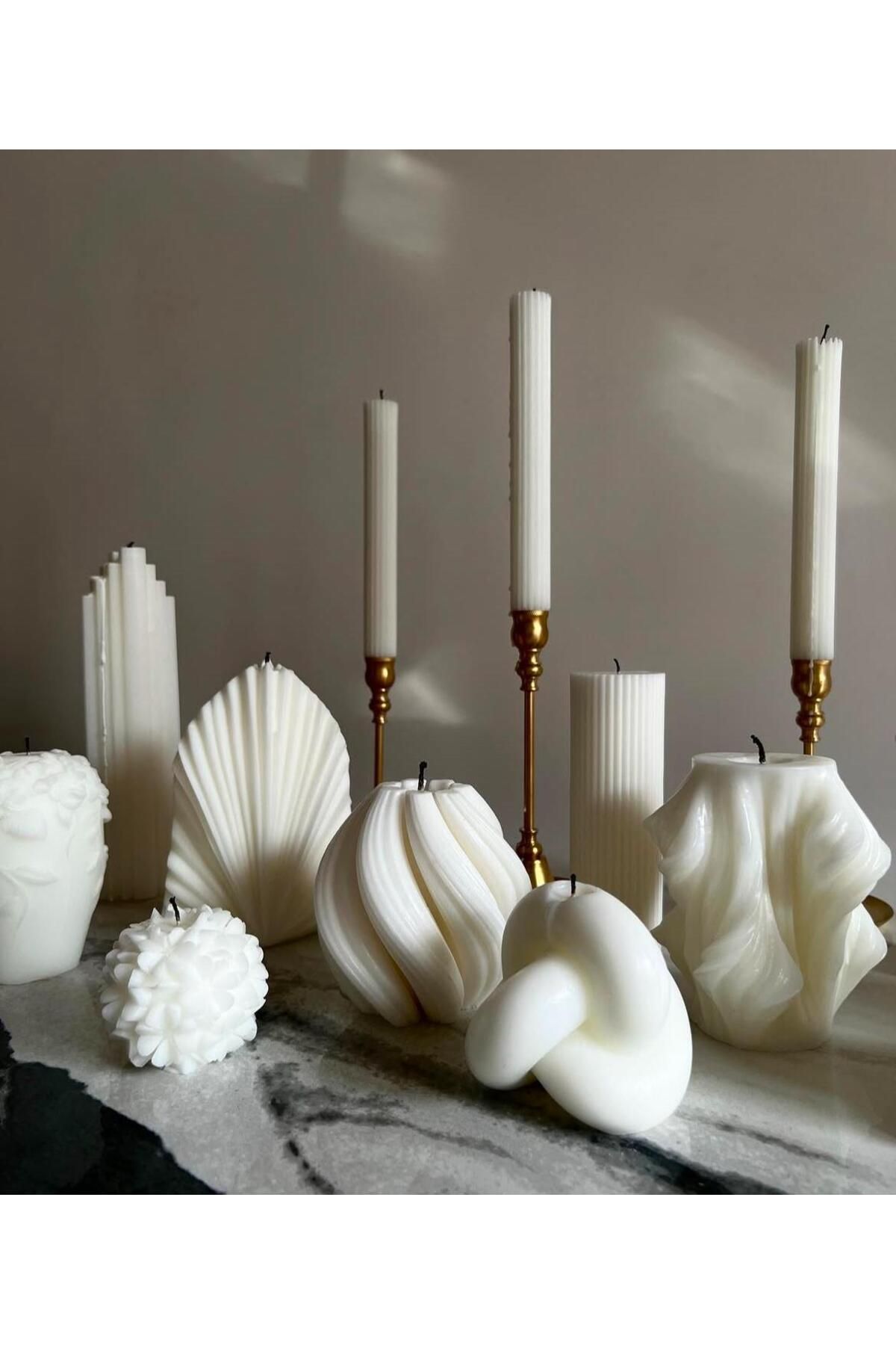 SCA CANDLE Dekoratif Mum toplam 10 Parça