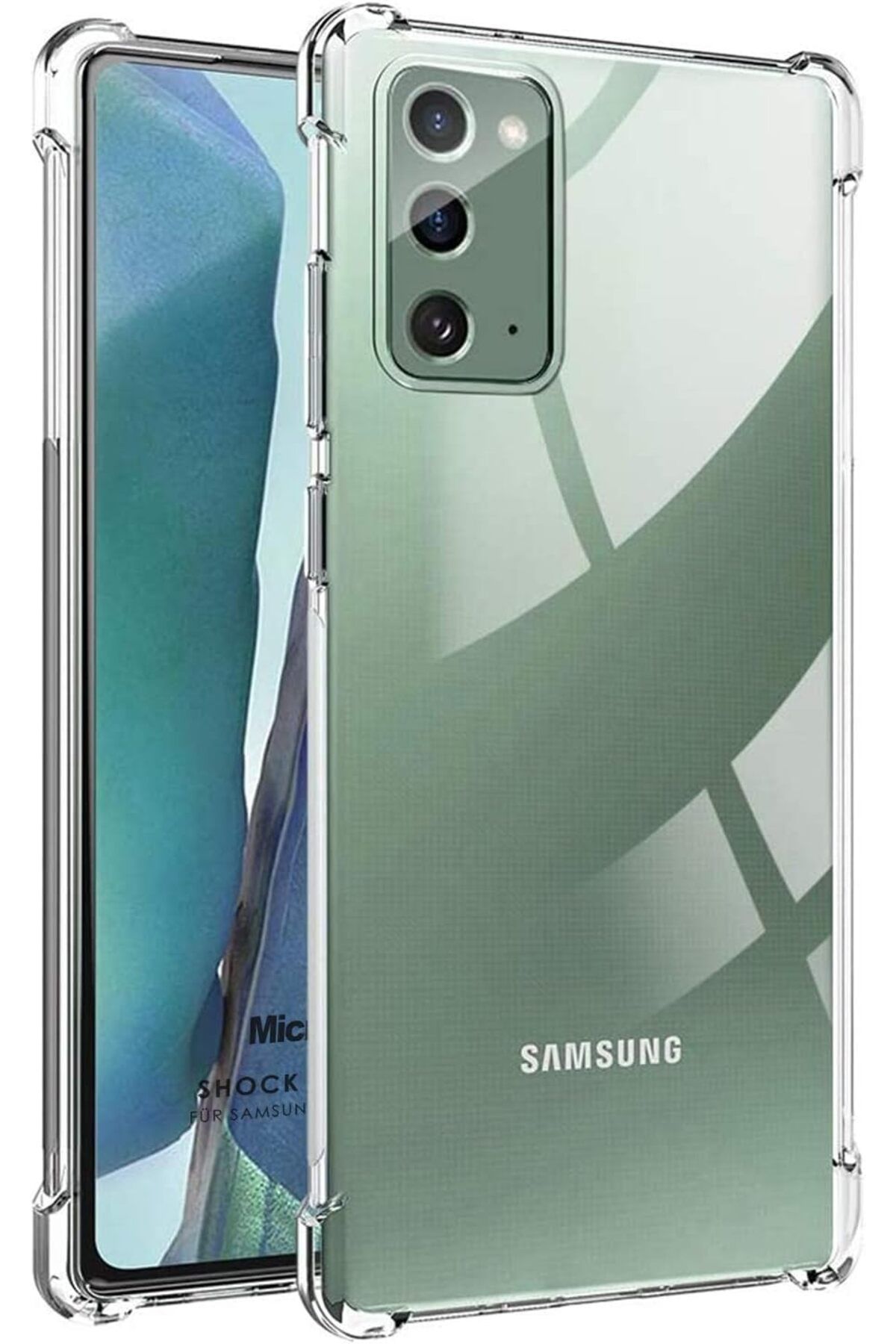 STOREMAX EMN Shock Absorbing için Kılıf Galaxy Note 20 Şeffaf [Galaxy Note 20 ile Uyumlu Kılıf - Şef