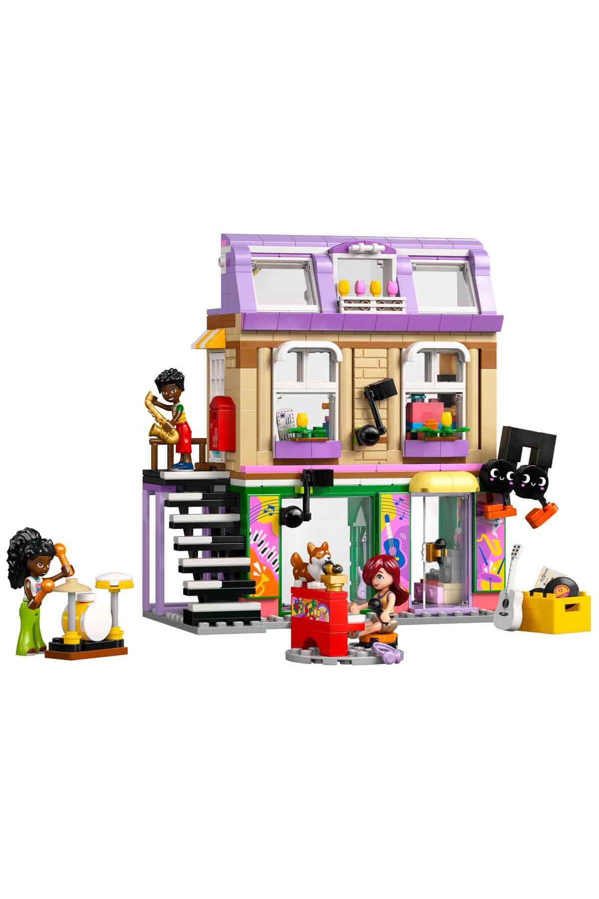 فروشگاه موسیقی فرندز و آپارتمان ۴۲۶۵۳ - شامل ۳ عروسک مینی برای کودکان ۷ سال و بالاتر