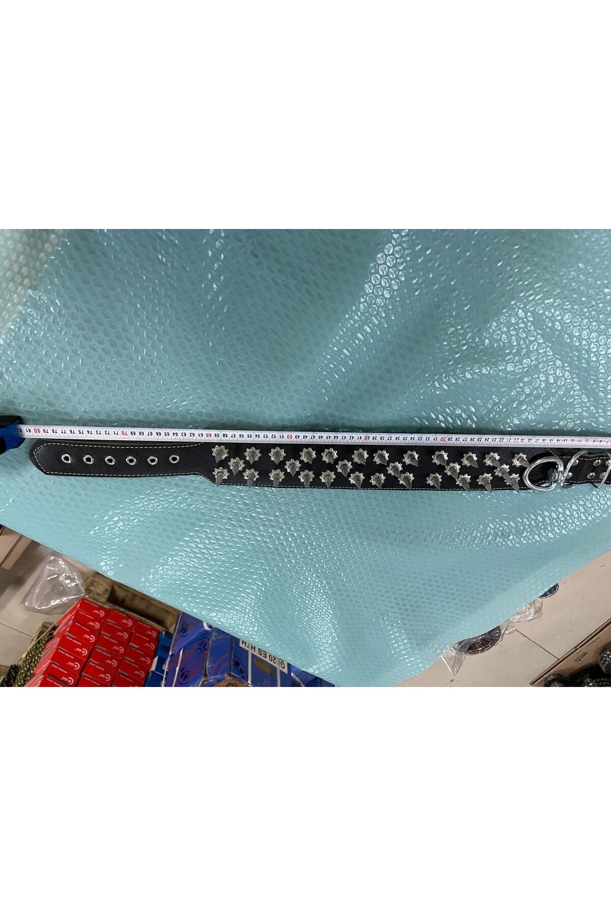 tpz geniş dikenli köpek tasma
