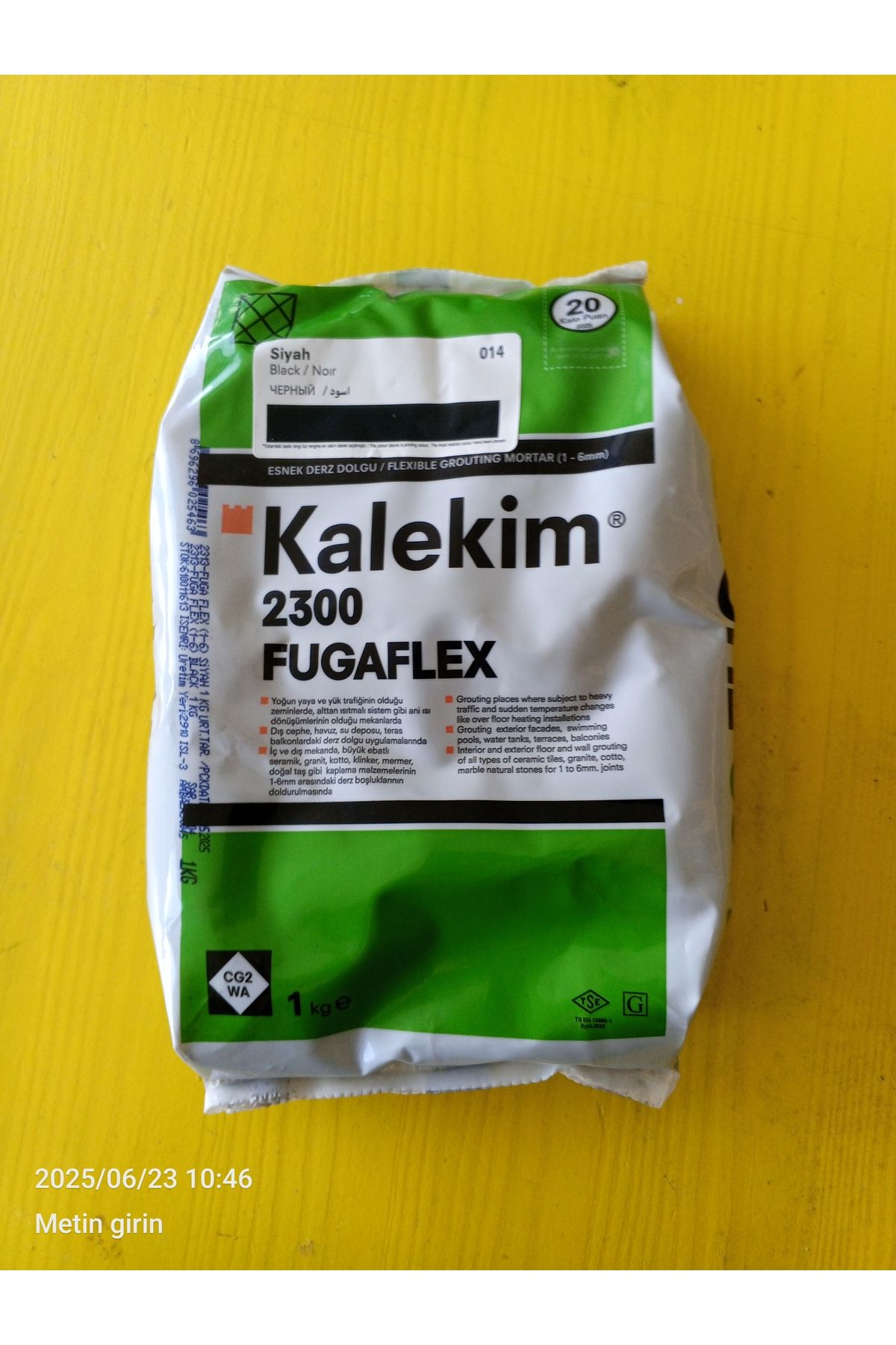 Kalekim Kalemim siyah derz dolgu