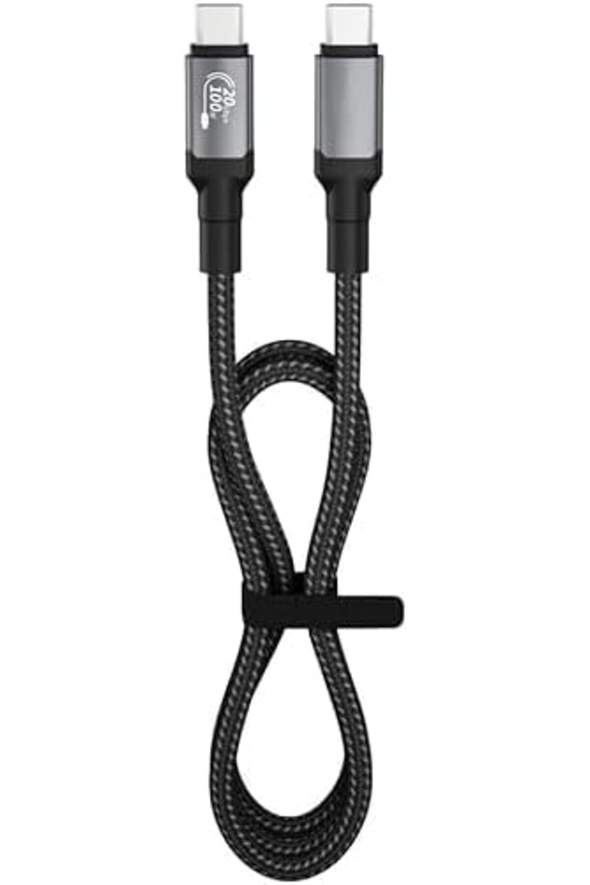 STOREMAX EMN 100W Type-C to Type-C Kumaş Örgü Kablo, 20V/5A, 1.2 Metre Hızlı Şarj ve Data Kablosu, 20G