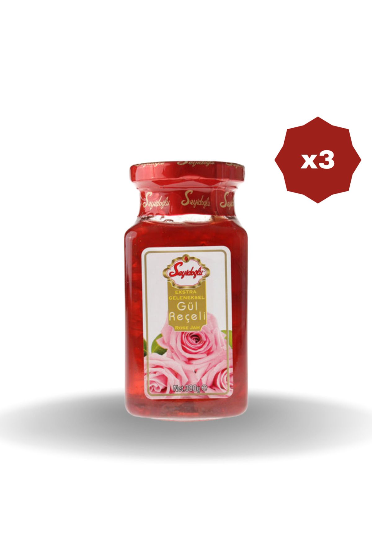 Seyidoğlu SEYİDOĞLU GÜL REÇELİ 380 GR - (3 ADET)