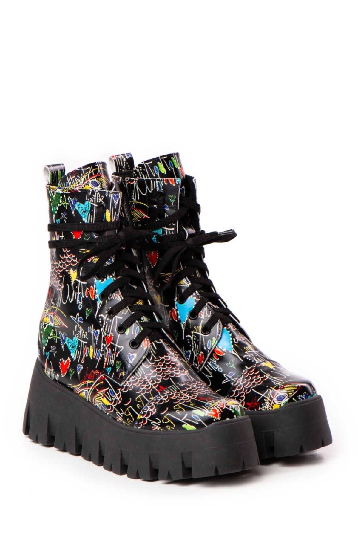 Vanilla Days-Bocanci Desire, piele neteda neagra cu desene 5