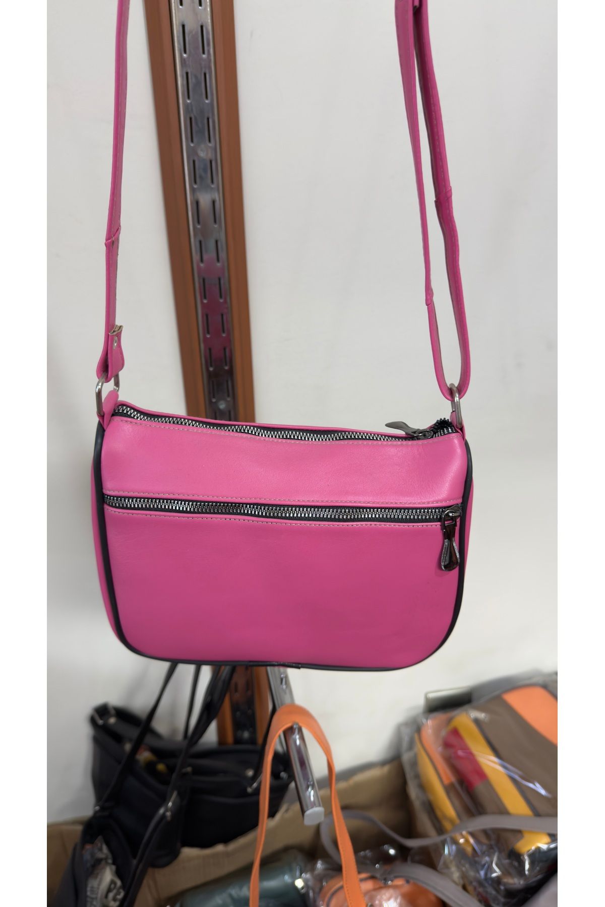 Butik Pink Aura Kadın Hakiki Deri Kadın Çanta