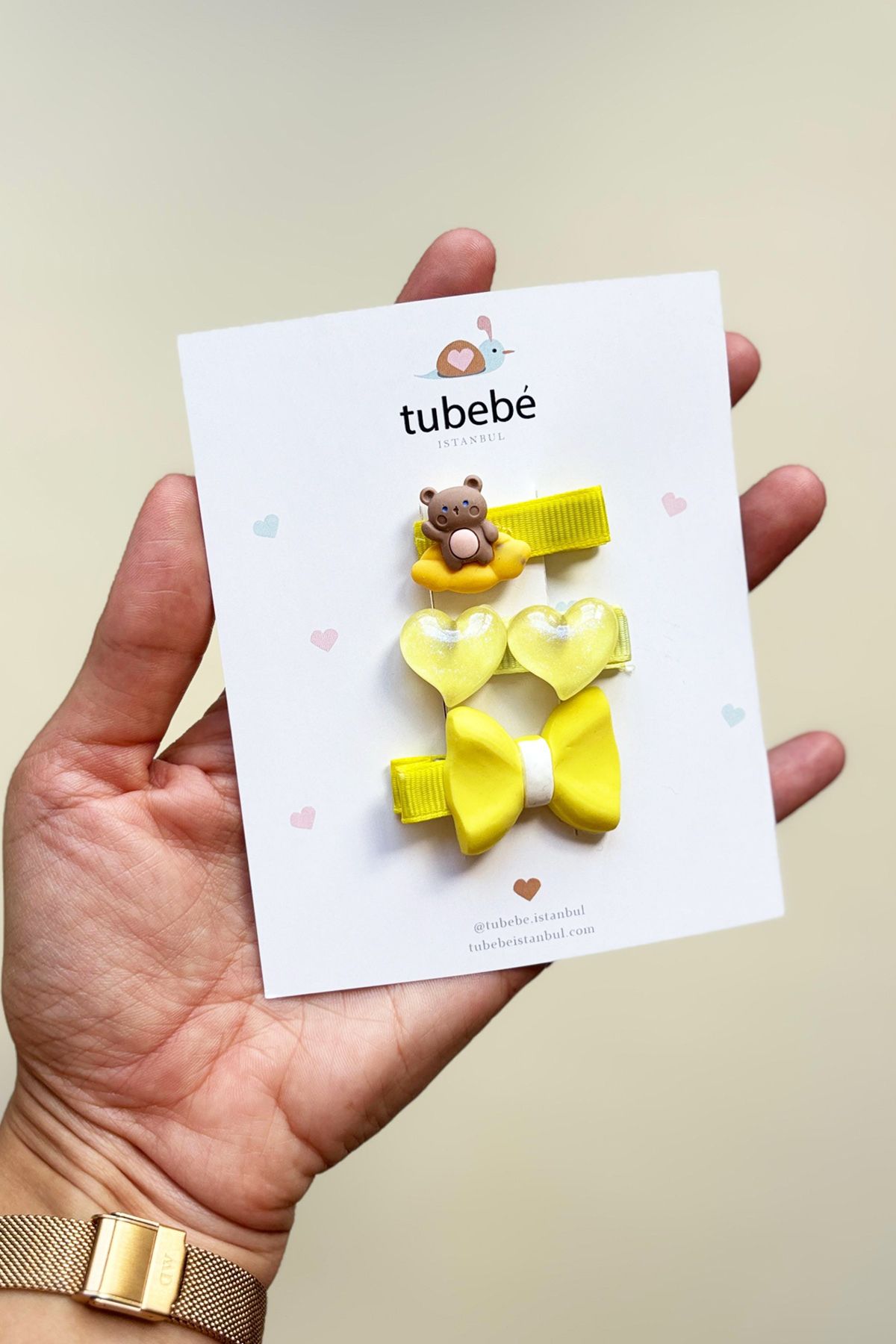 Tubebé İstanbul Hayvan Figürlü Renkli Toka Seti – 3 Farklı Seçenek