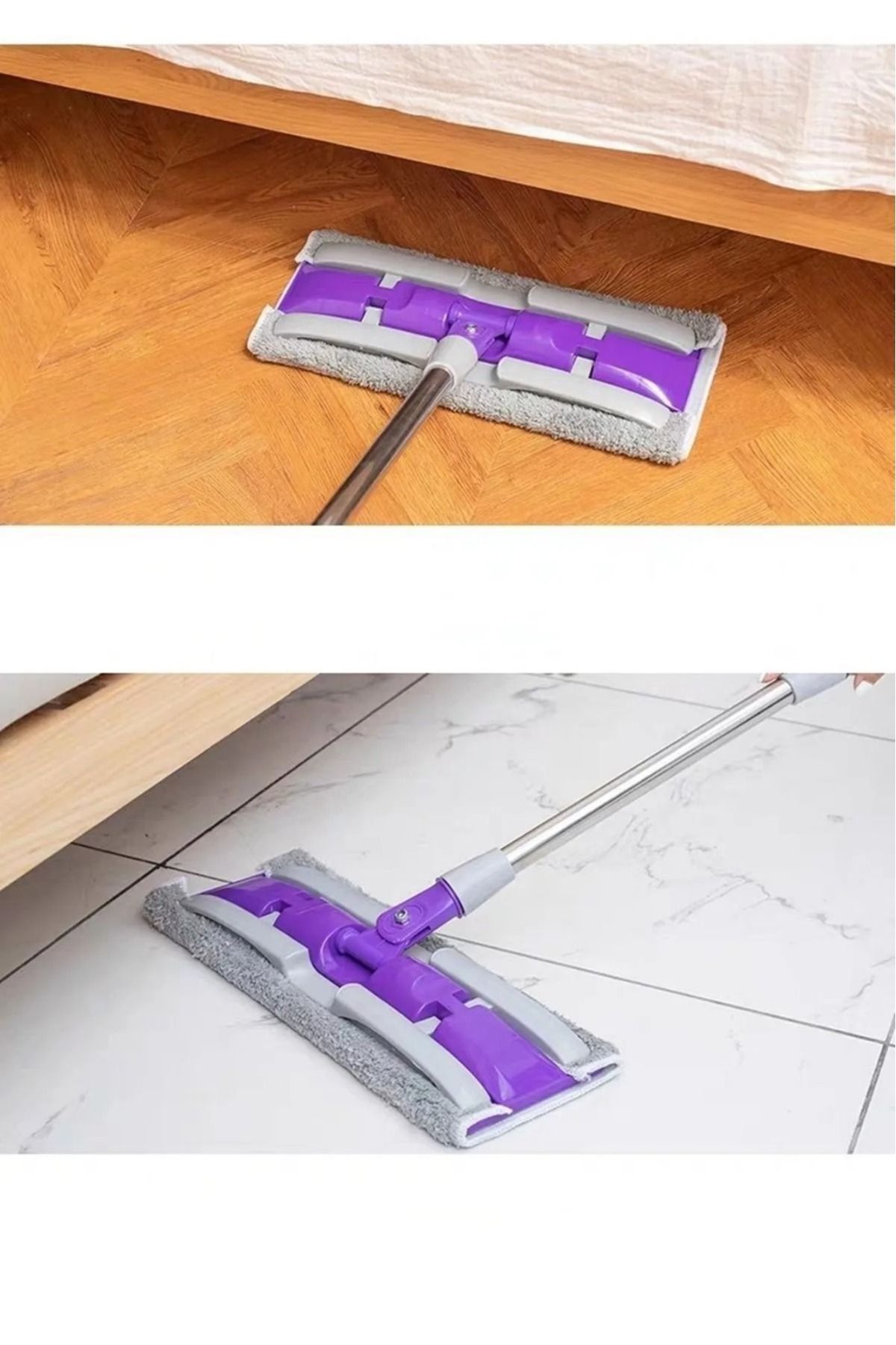 teknotrust Kısa ve pratik çok amaçlı mikrofiber paspas ve yedek yer silme seti
