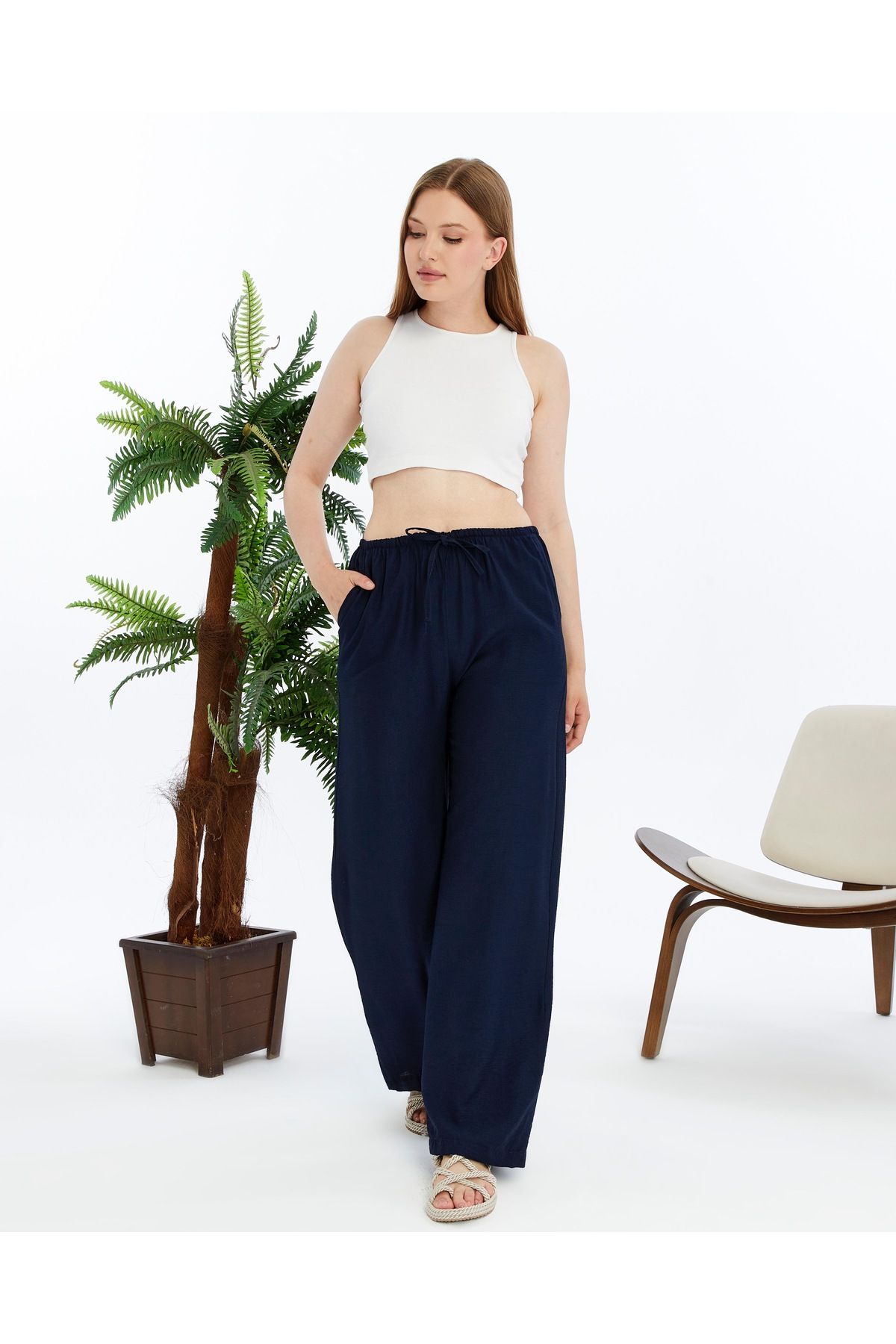 Belens Keten pantolon