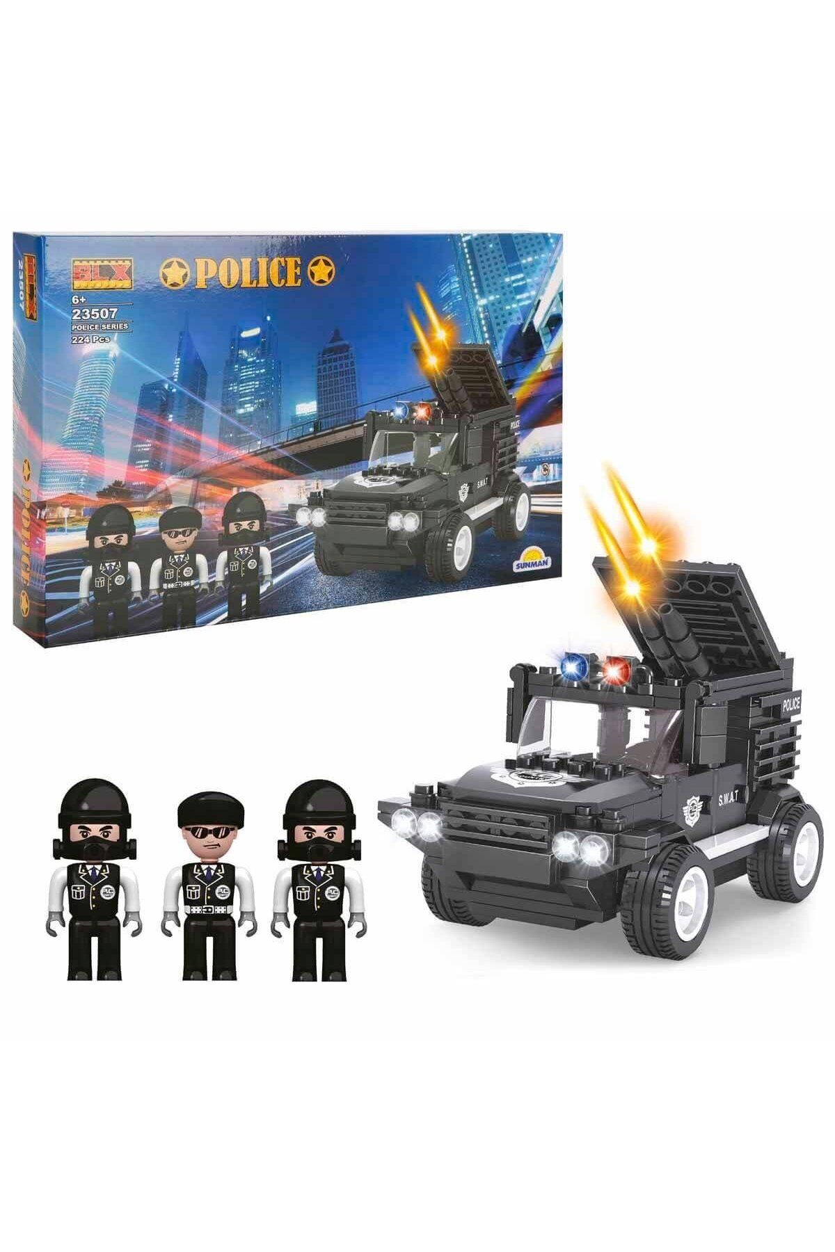 Sunman Oyuncak Police Polis Arabası ve Ekip 23507 224 Parça 00004613