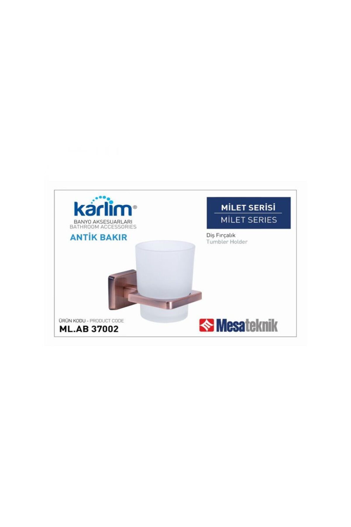 Mesateknik MİLET ANTİK BAKIR DİŞ FIRÇALIK