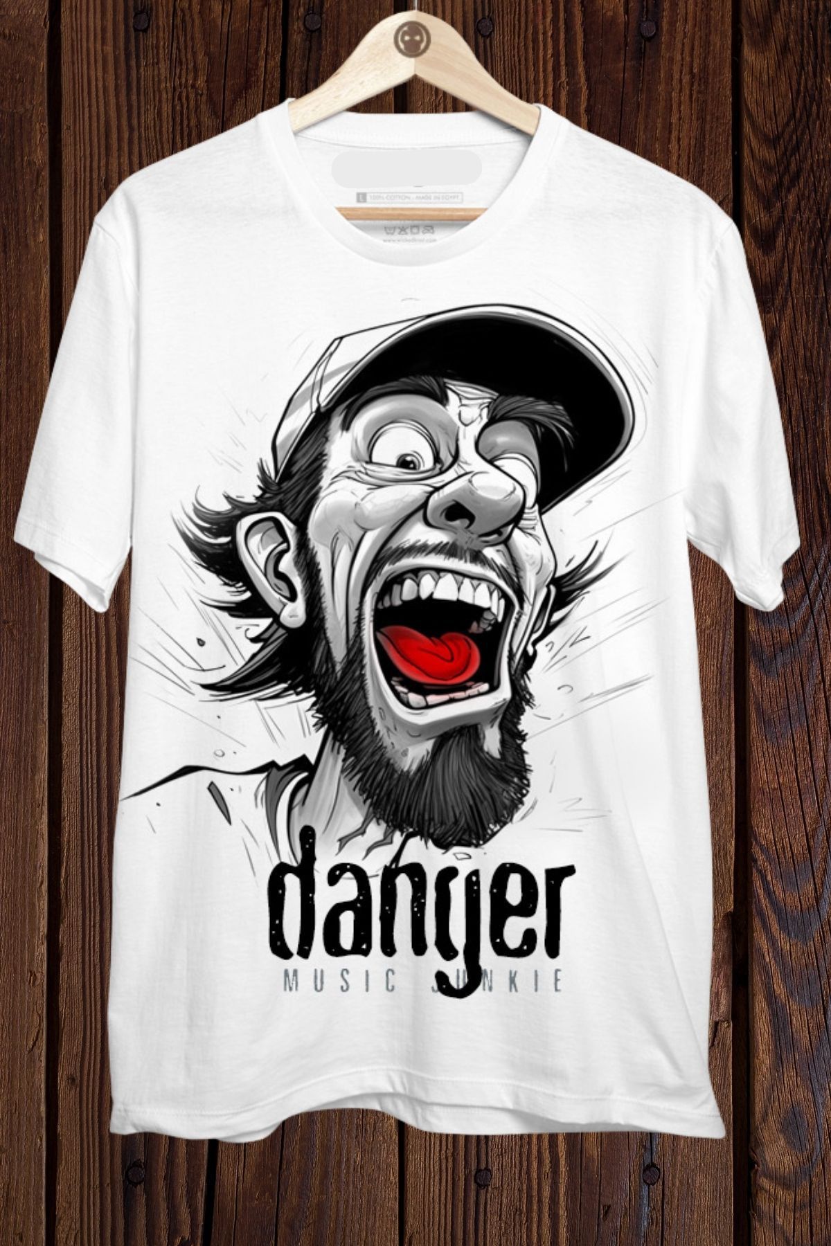 Wish BF Danger Baskılı Oversize T-shirt