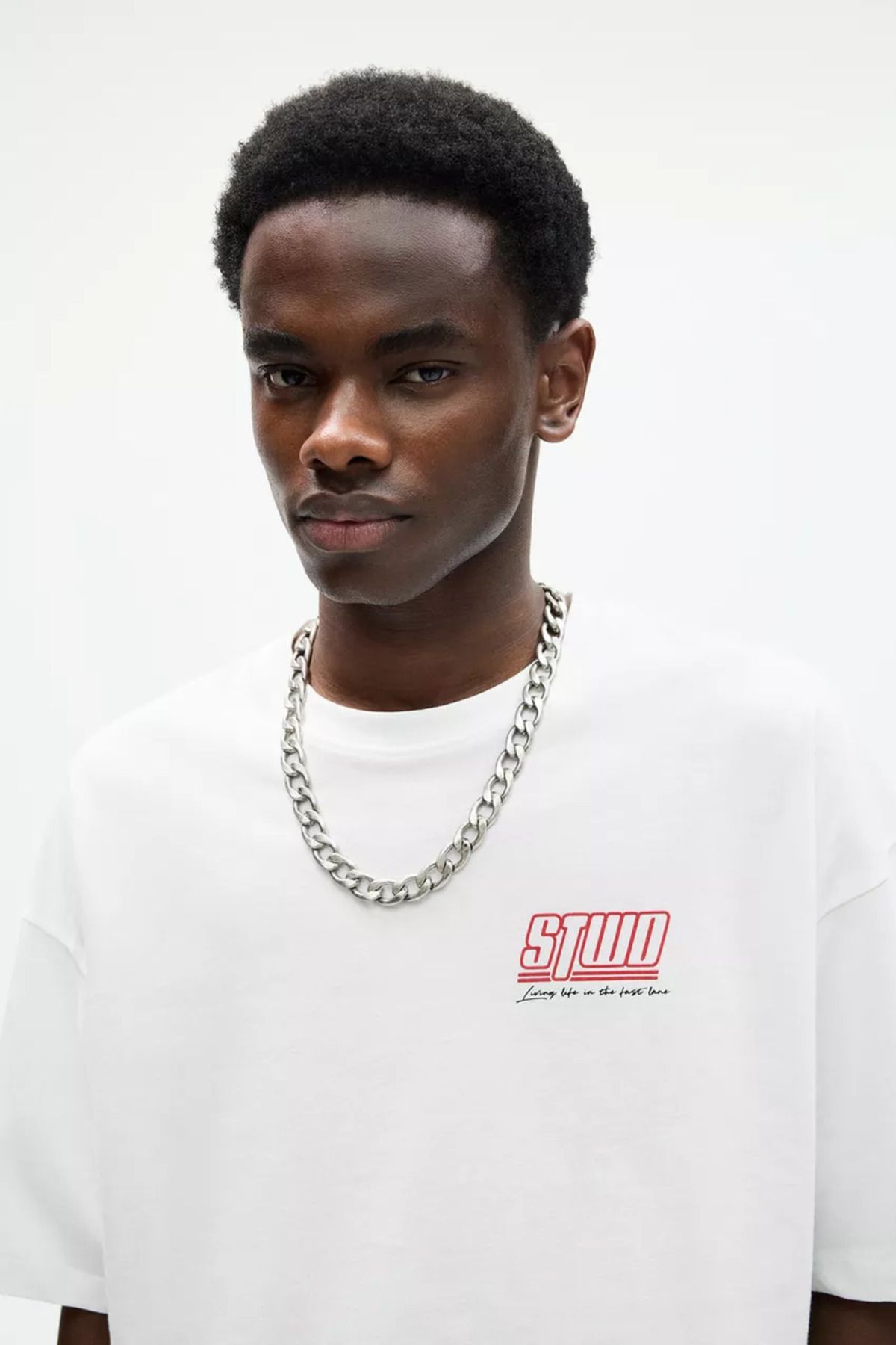 ACTIVE MODA - ERKEK PAMUKLU BASKILI TSHIRT OVERSİZE