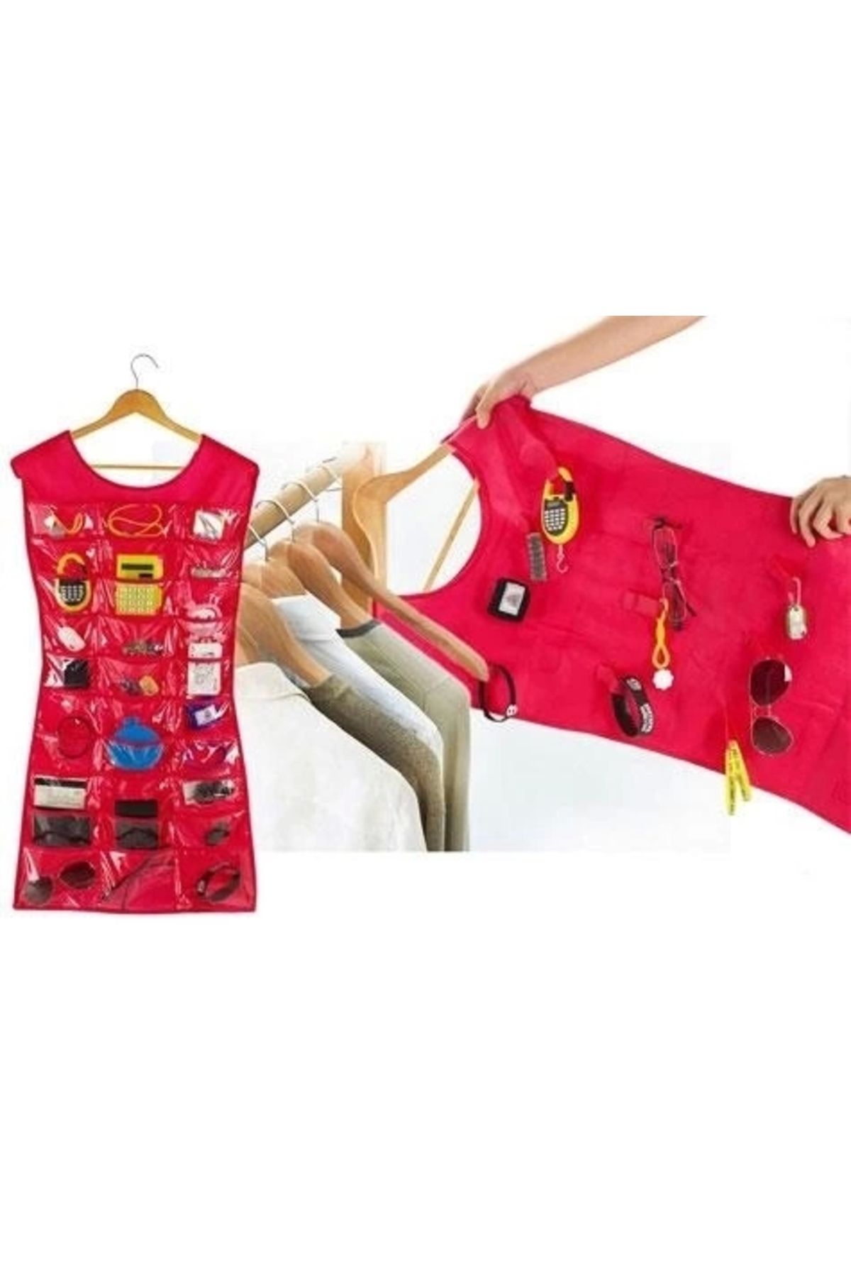 shop Elbise Şeklinde Takı Organizeri - Pembe