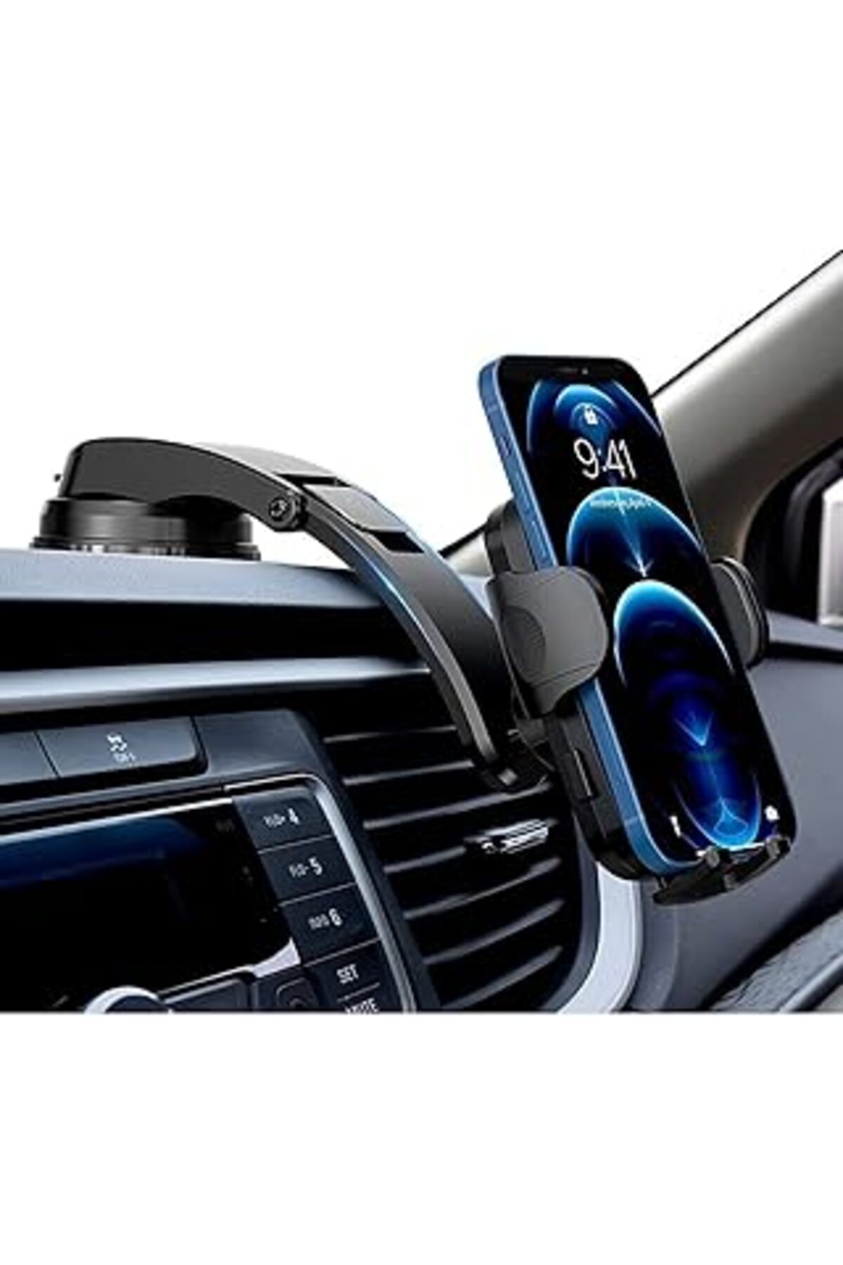 Karachil Hp-A05 Otomatik Klipsli Araba Telefon Tutucu Ayarlanabilir Cam Ve Torpido Için Yüksek Kalite Tutucu