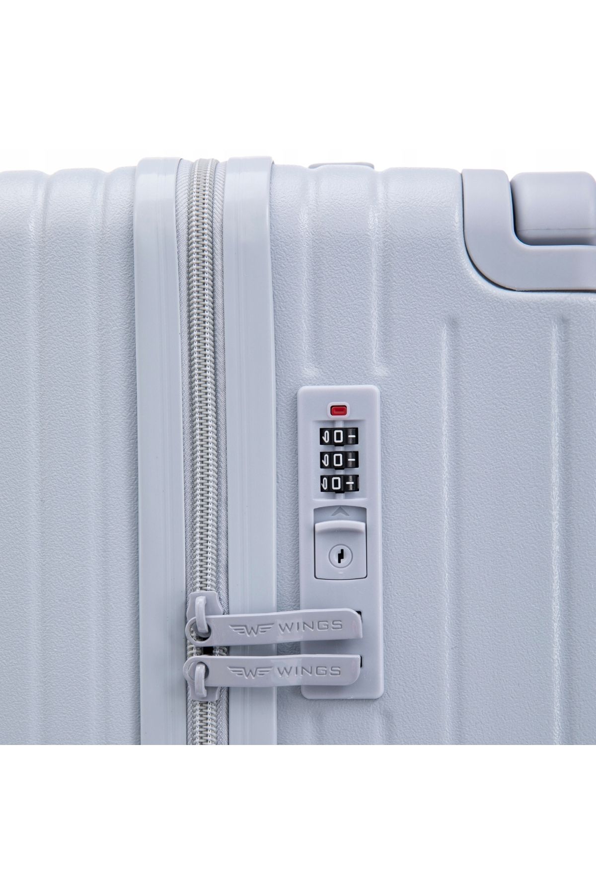 World Of Wings-Wings BUNTING Large Hard Shell Suitcase - Blue TSA LOCK 7