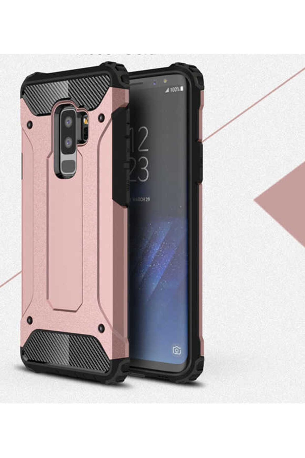 halkhouse Galaxy S9 Plus Kılıf Zırh Tank Sert Korumalı Silikon Crash Silikon Kapak